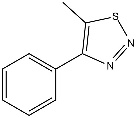 4-phenyl-5-methyl-1,2,3-Thiadiazole Chemical Structure