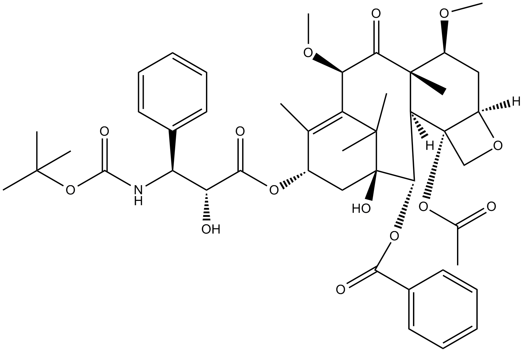 Cabazitaxel Chemical Structure