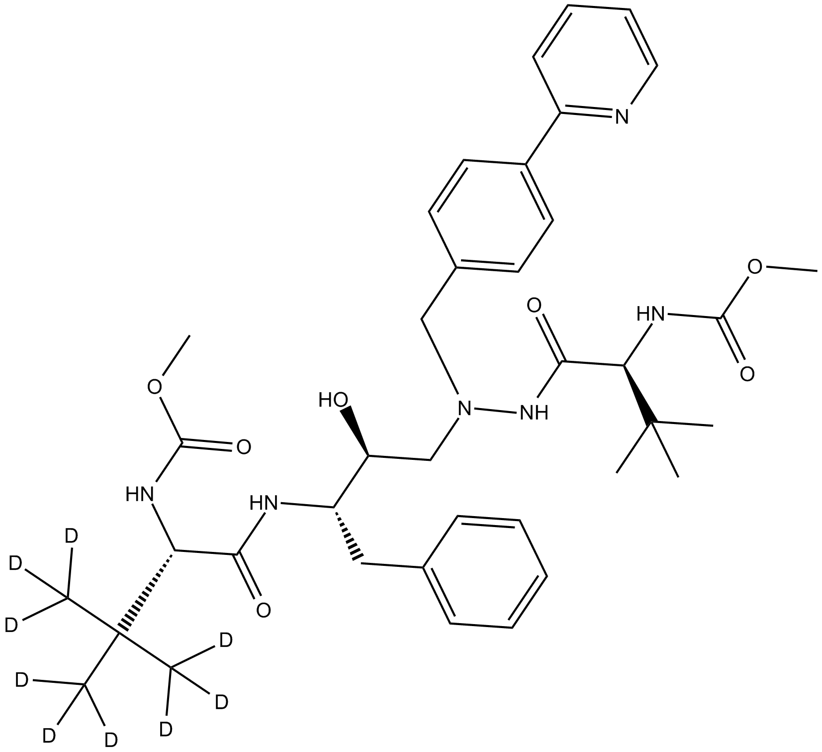 Deuterated Atazanivir-D3-2 Chemical Structure