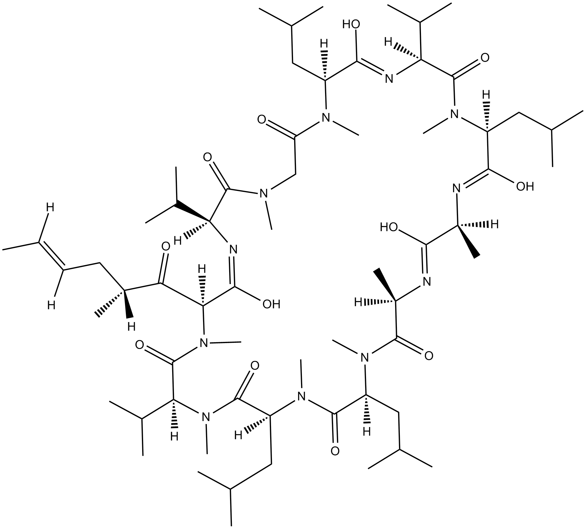 Cyclosporin D Chemical Structure