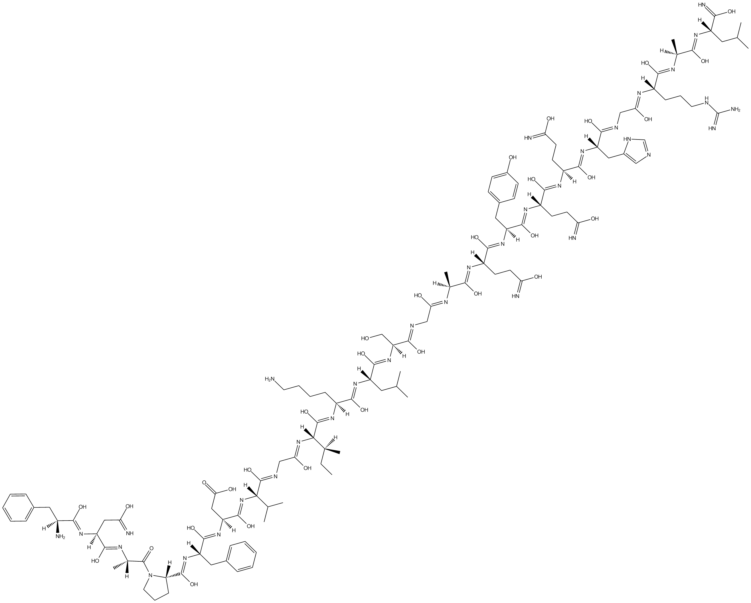 Obestatin (rat) Chemical Structure