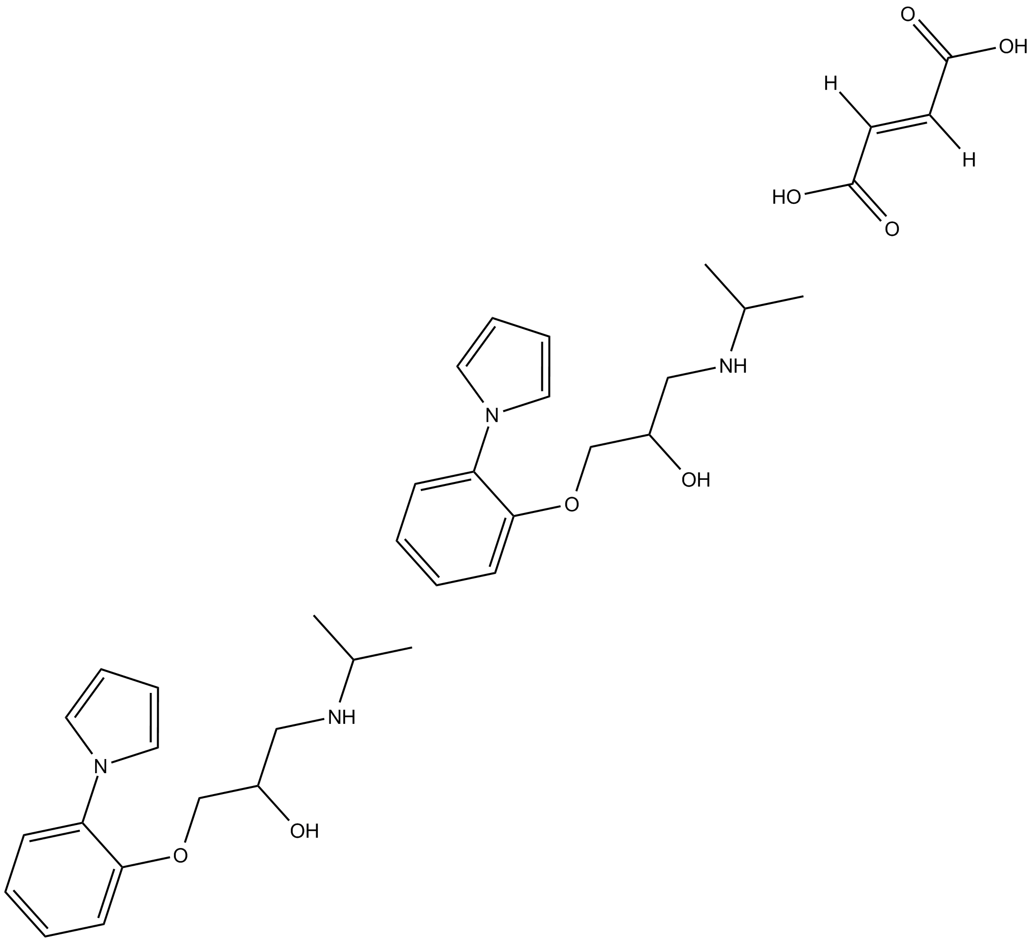 Isamoltane hemifumarate Chemical Structure