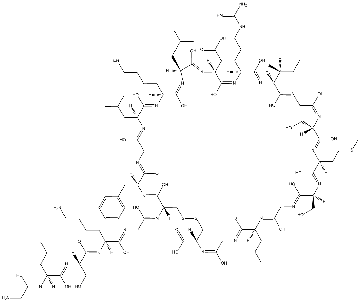 C-type natriuretic peptide (1-22) (human, rat, swine) Chemical Structure
