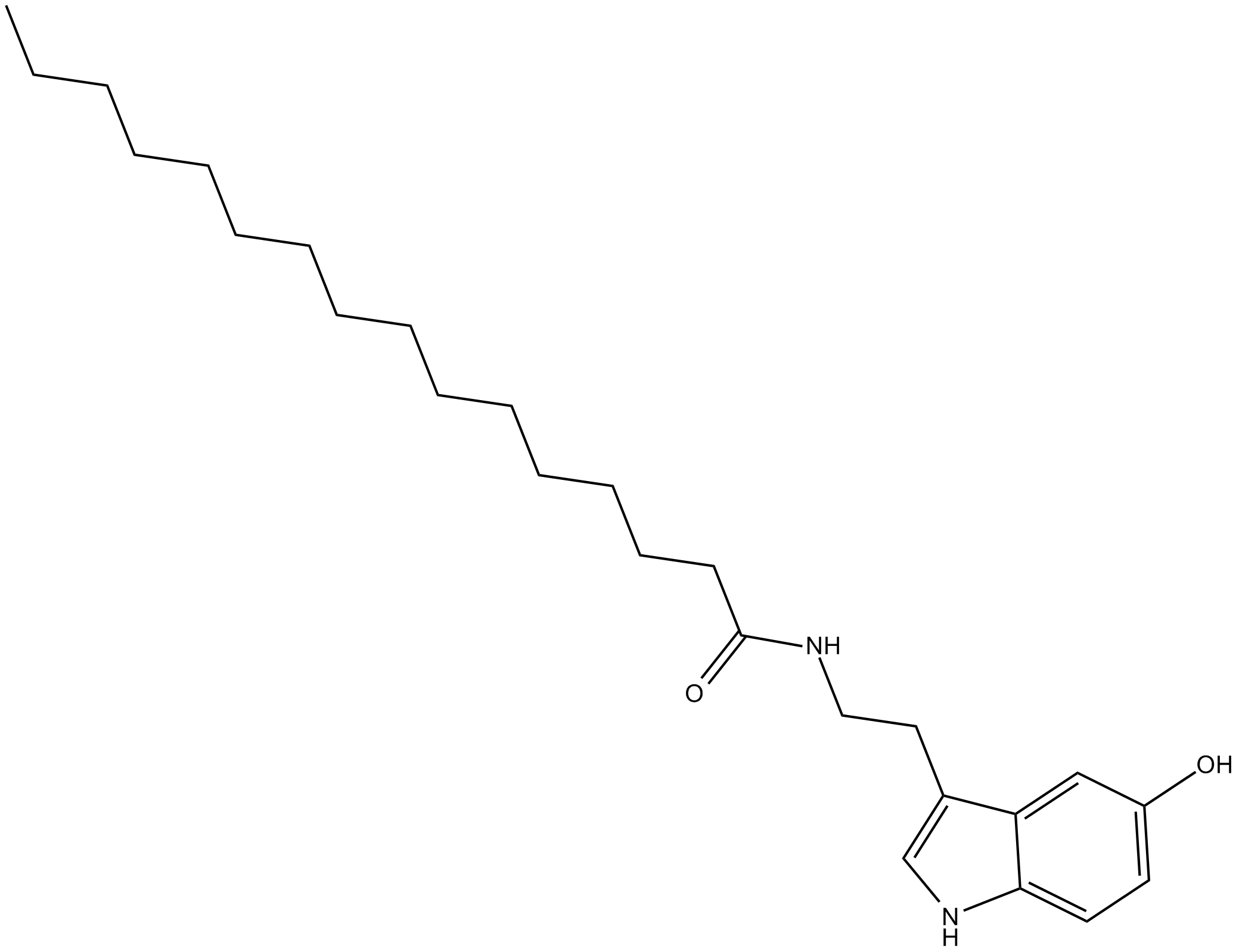 Palmitoyl Serotonin Chemical Structure