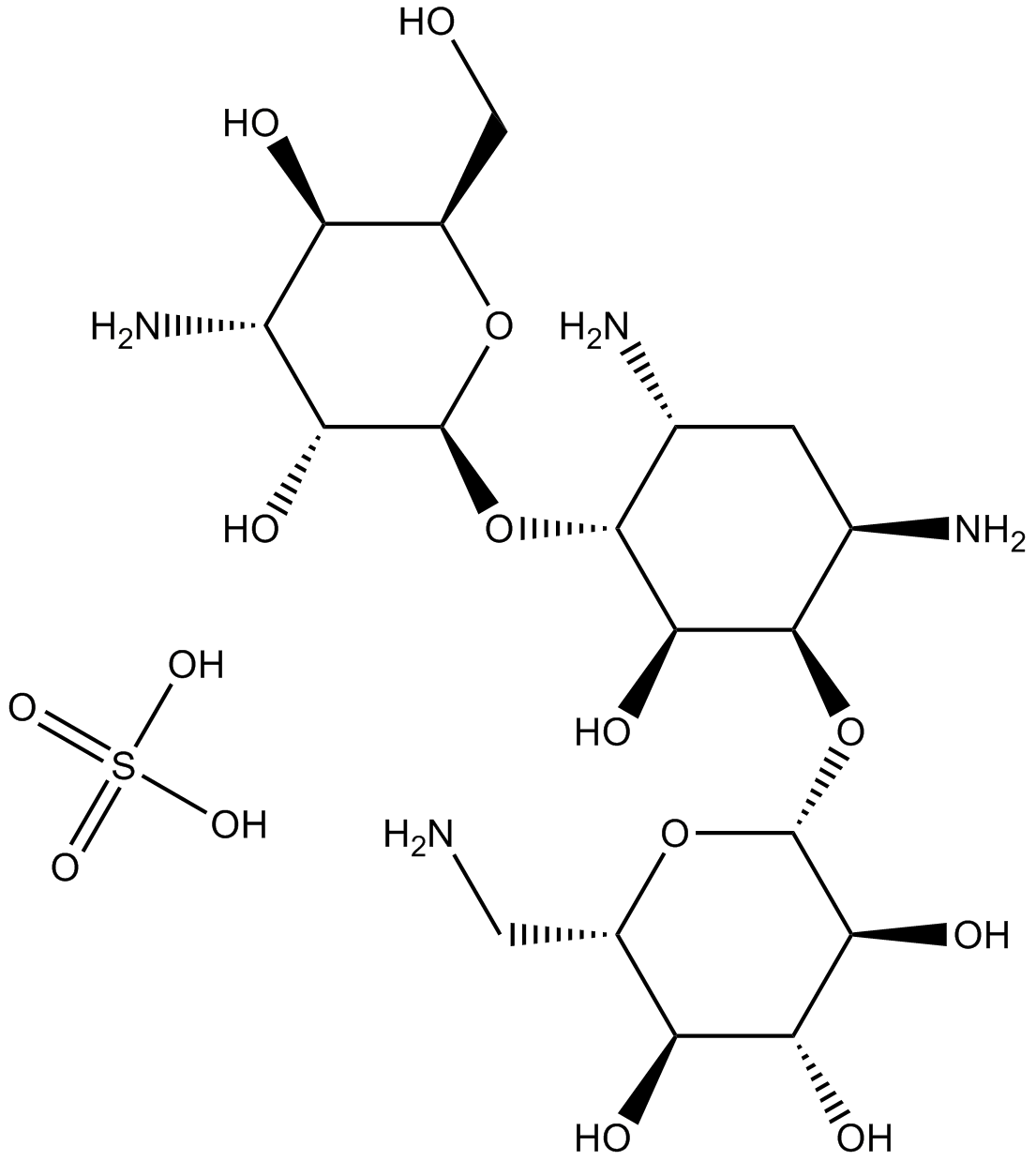 Kanamycin Sulfate Chemical Structure