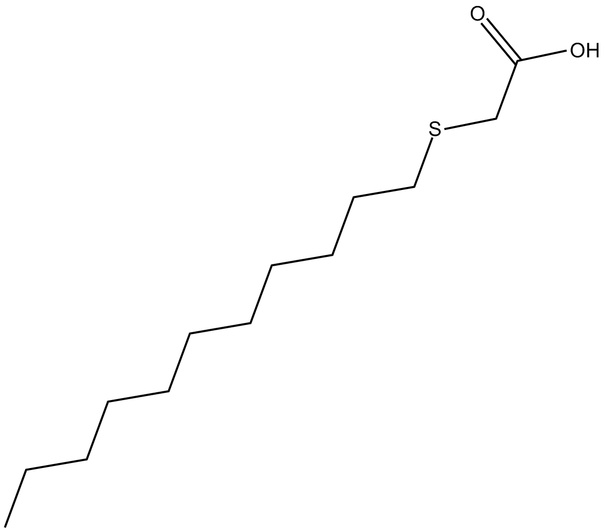 3-Thiatetradecanoic Acid Chemical Structure