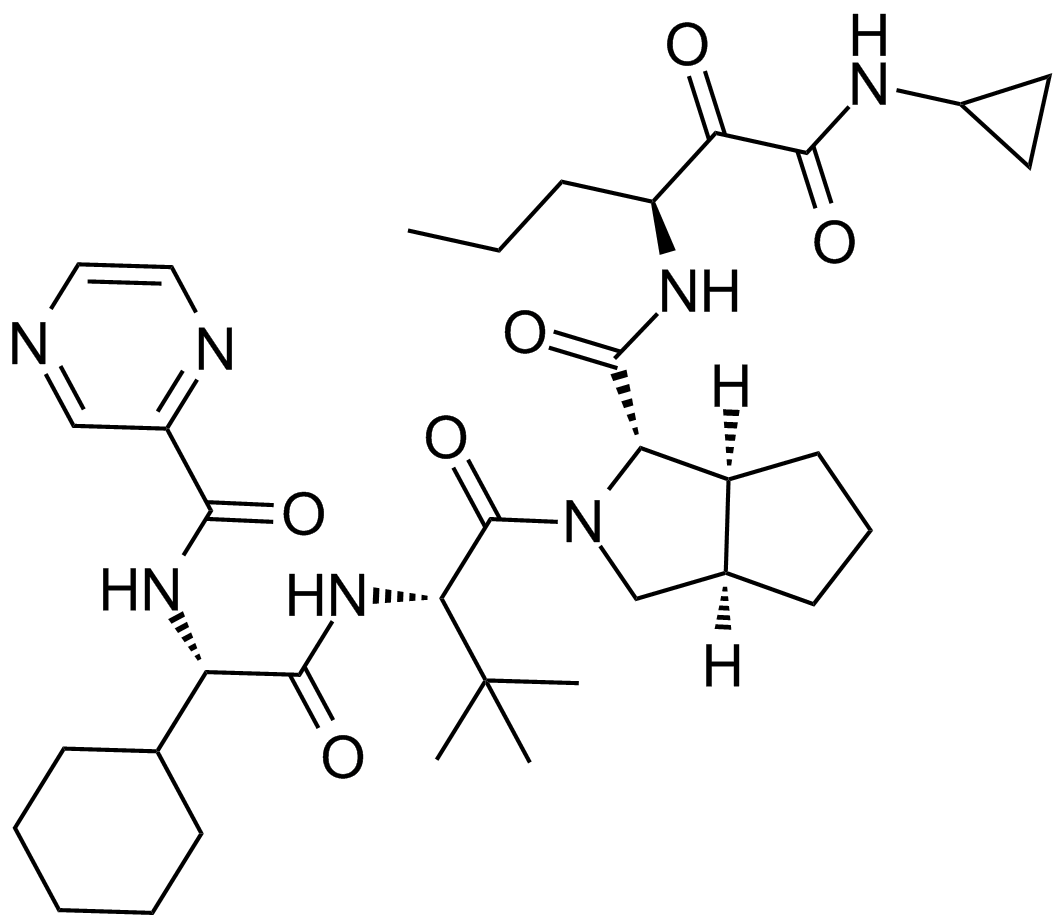 Telaprevir (VX-950) Chemical Structure