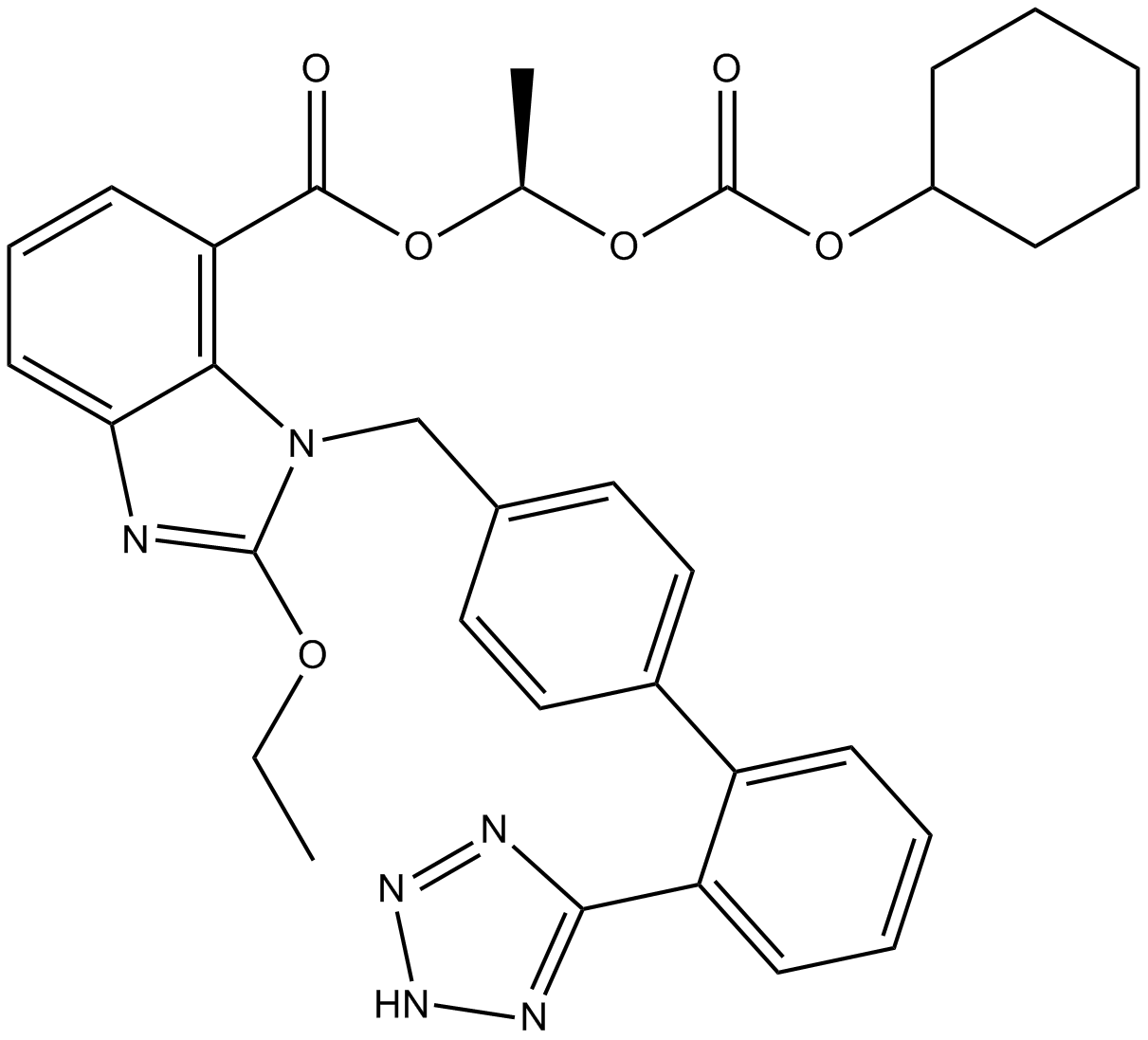 Candesartan Cilexetil Chemical Structure