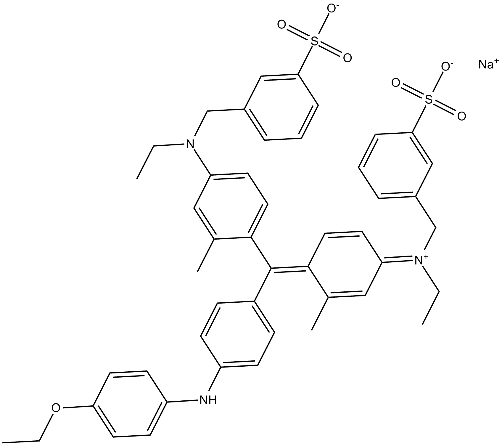 Brilliant blue G-250 Chemical Structure