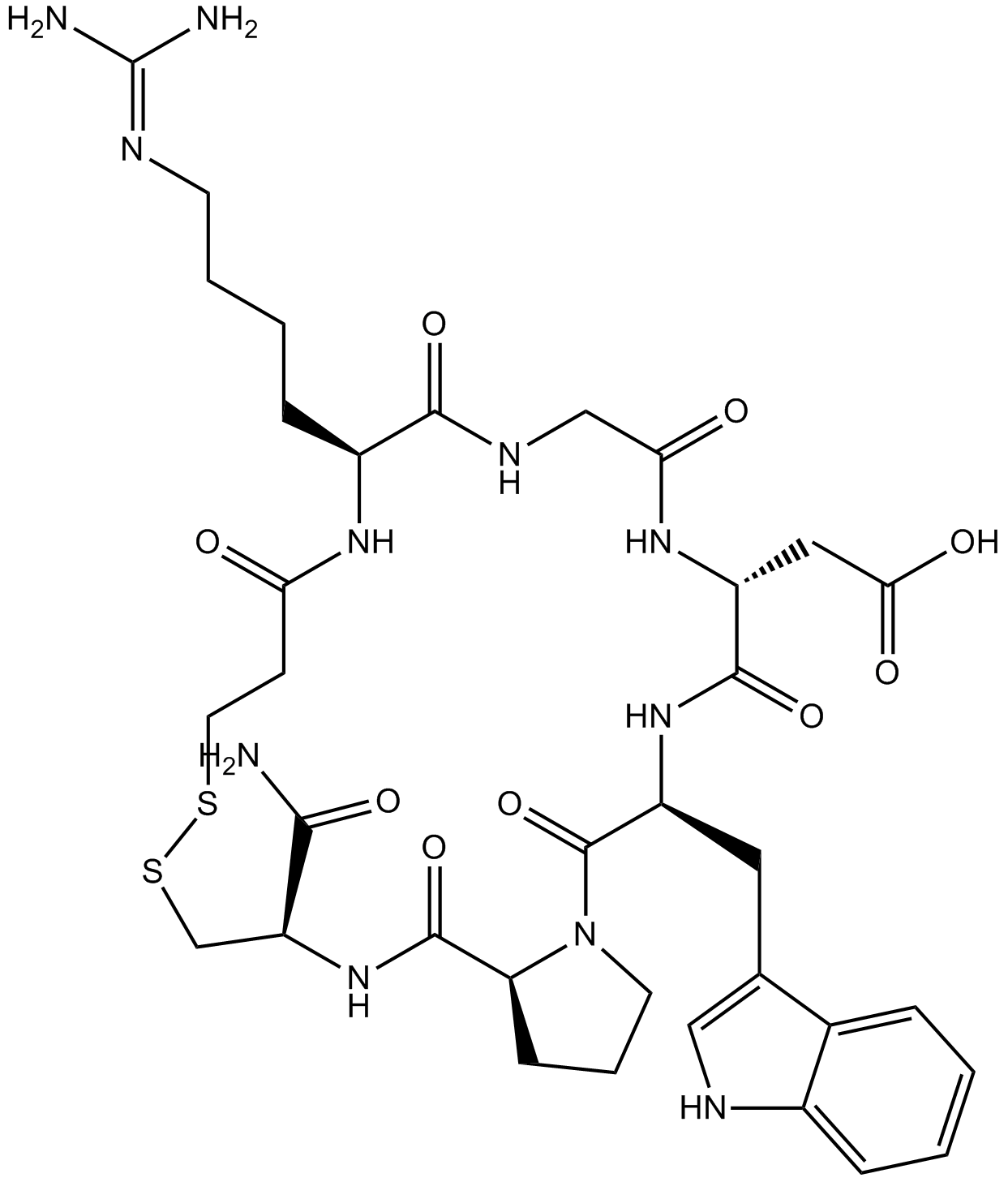 Eptifibatide Acetate Chemical Structure
