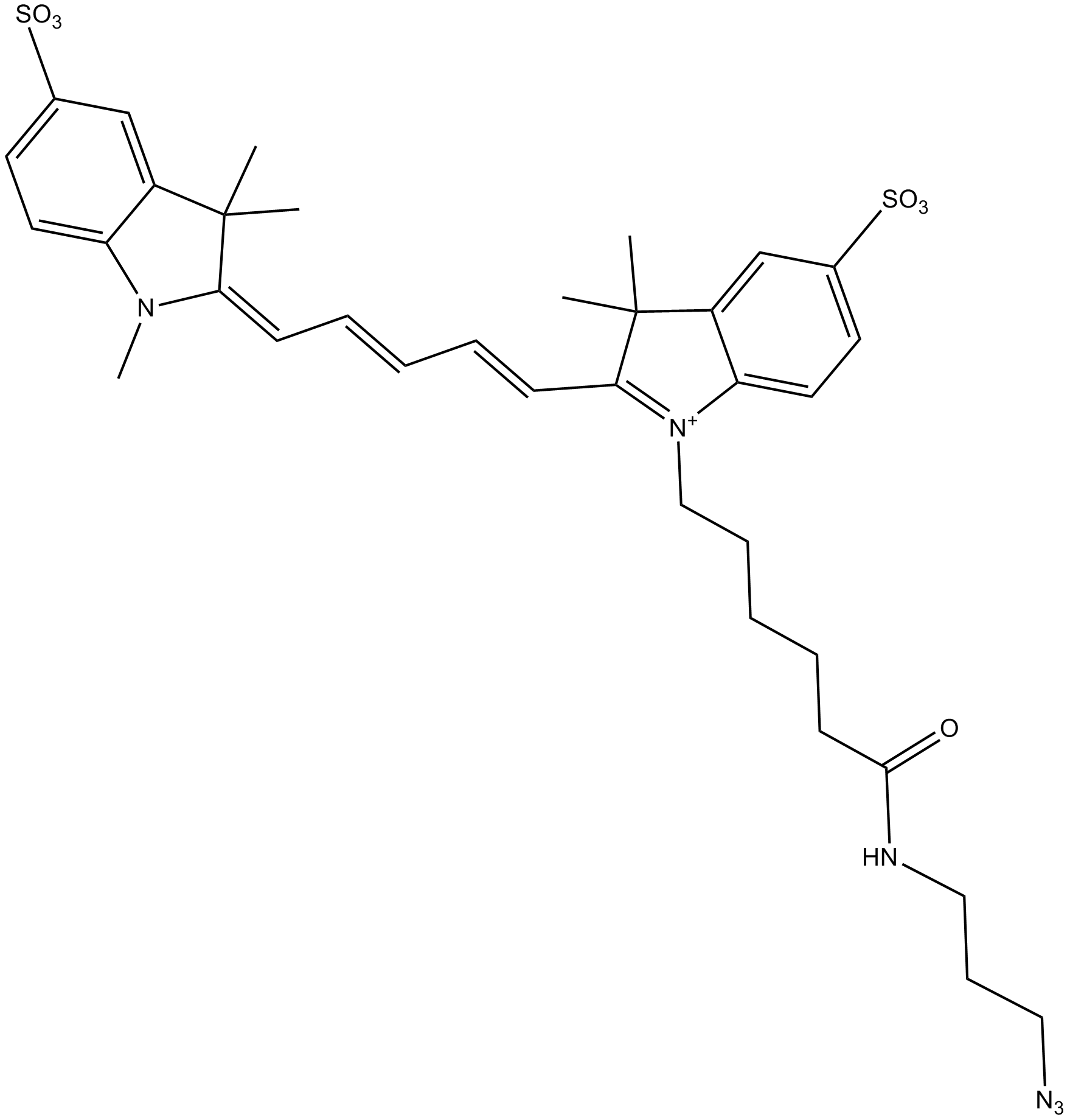 Cy5 azide  Chemical Structure