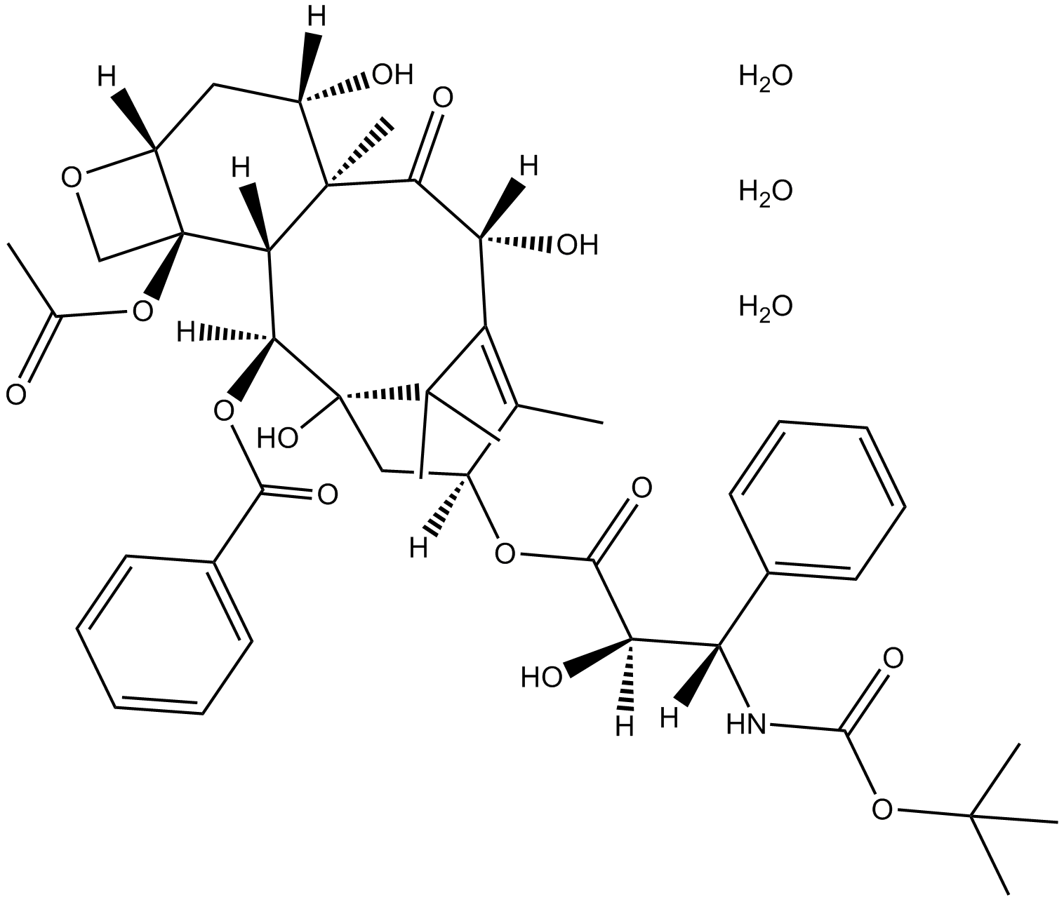 Docetaxel Trihydrate Chemical Structure