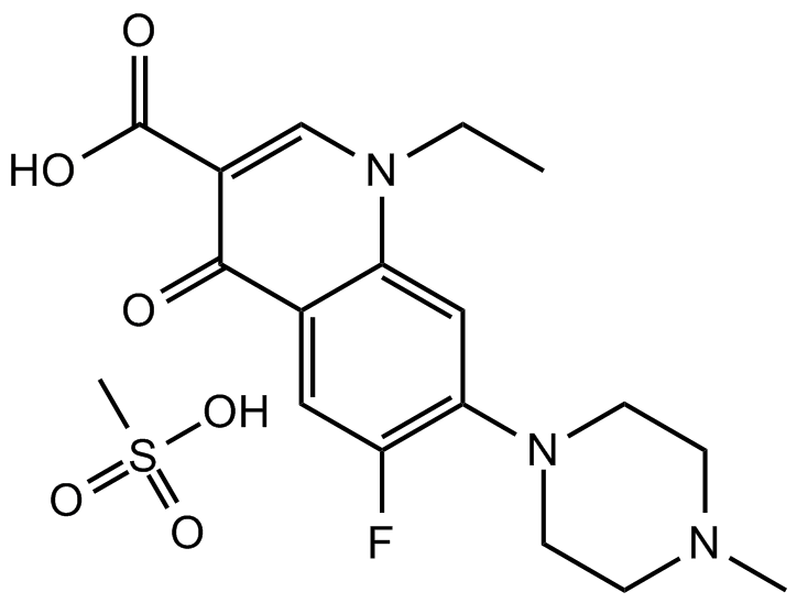 Pefloxacin Mesylate Chemical Structure