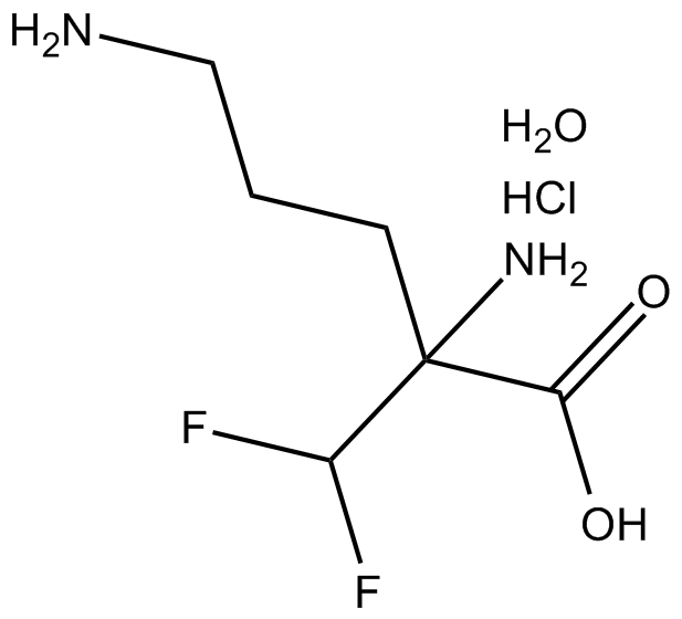 DL-α-Difluoromethylornithine (hydrochloride hydrate) Chemical Structure