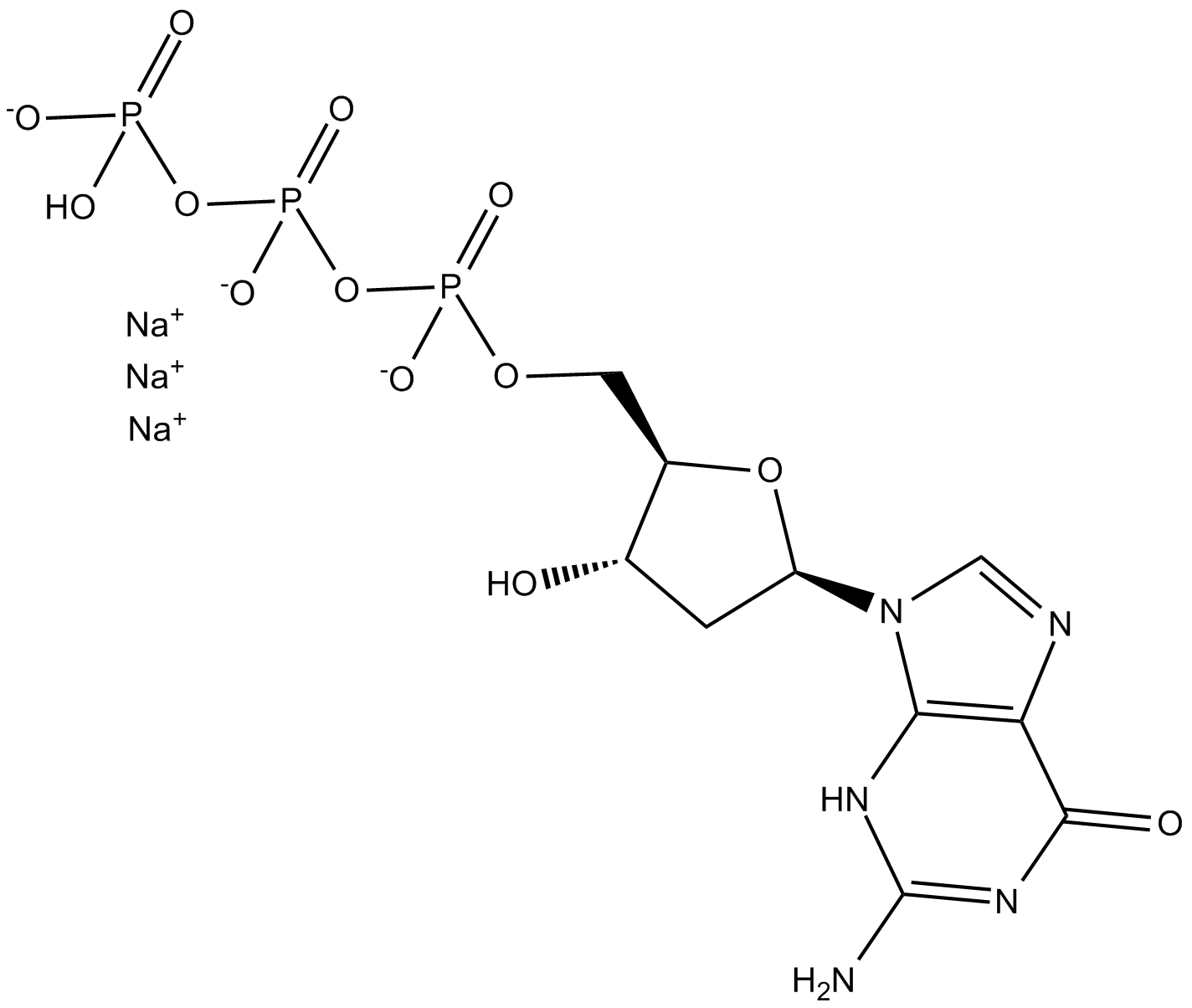 Deoxyguanosine 5-triphosphate Chemical Structure
