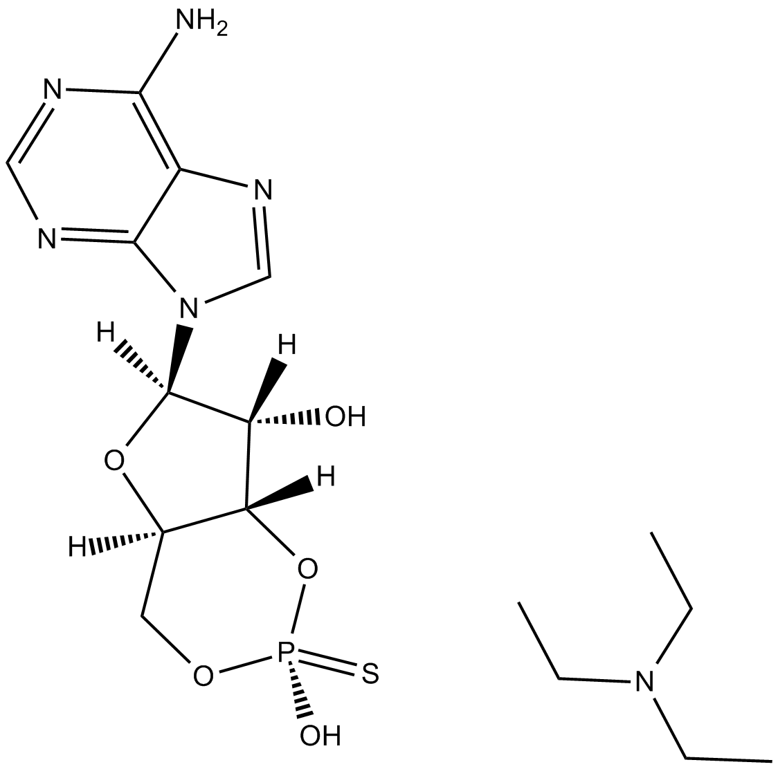 cAMPS-Sp, triethylammonium salt Chemical Structure