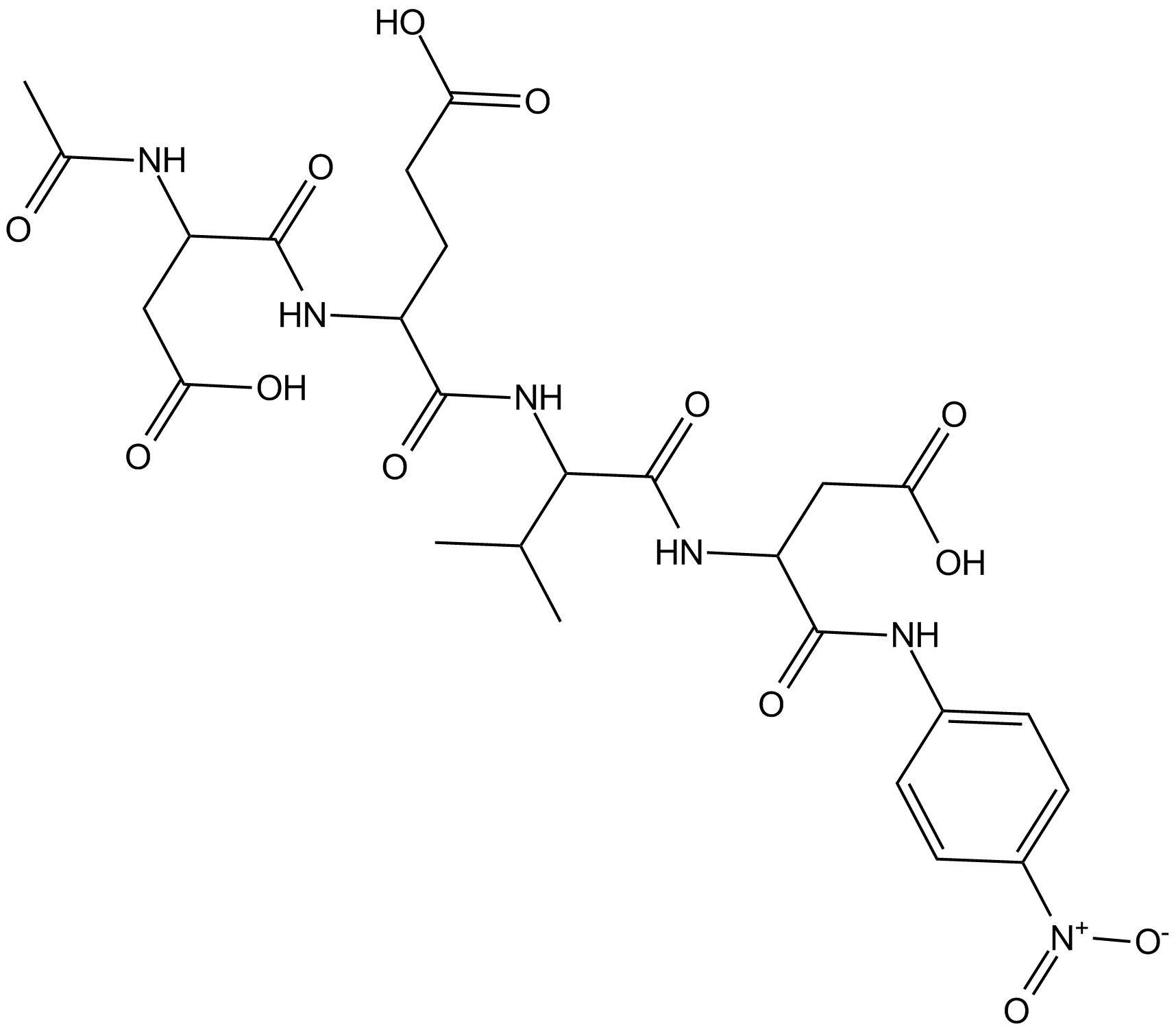 Ac-DEVD-pNA Chemical Structure