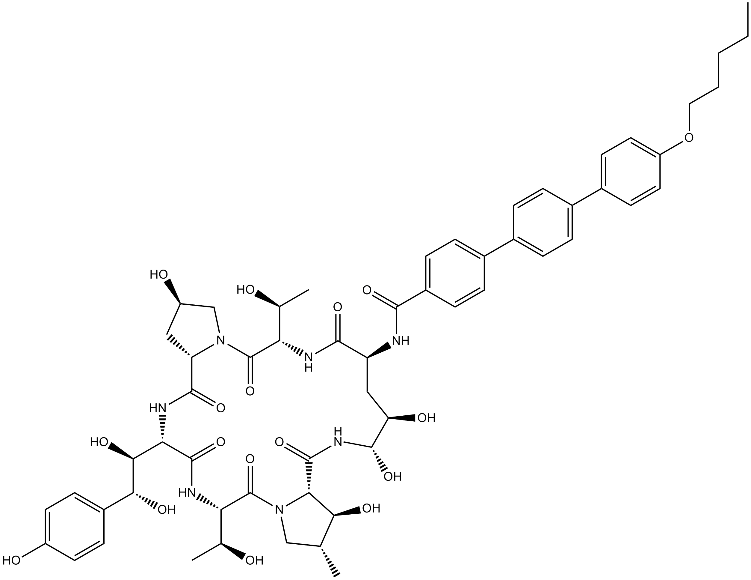 Anidulafungin Chemical Structure