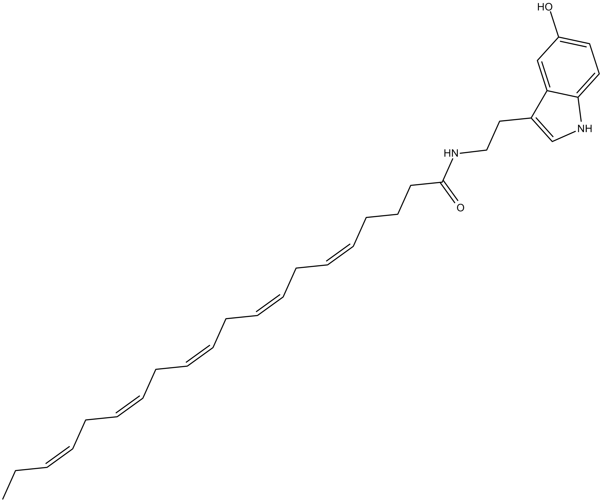 Eicosapentaenoyl Serotonin Chemical Structure
