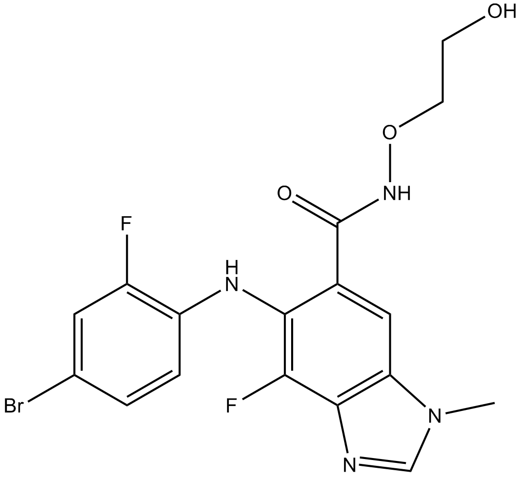 MEK162 (ARRY-162, ARRY-438162) Chemical Structure