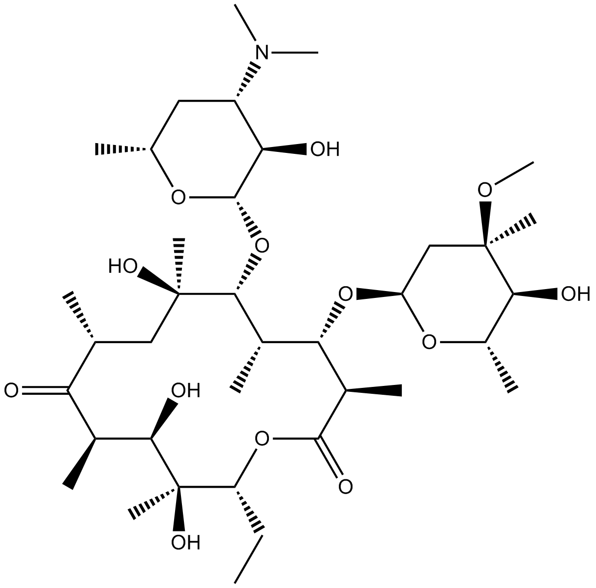 Erythromycin Chemical Structure