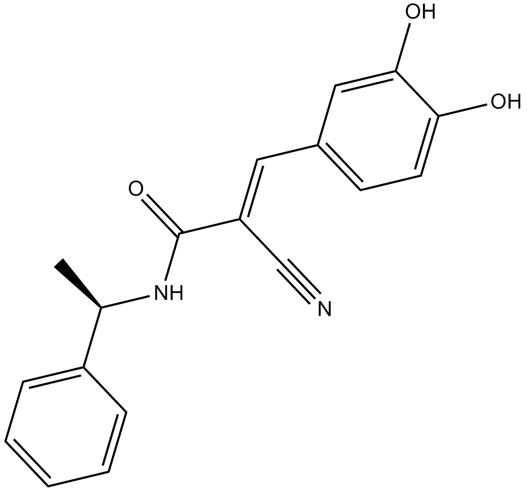 Tyrphostin B44, (-) enantiomer Chemical Structure