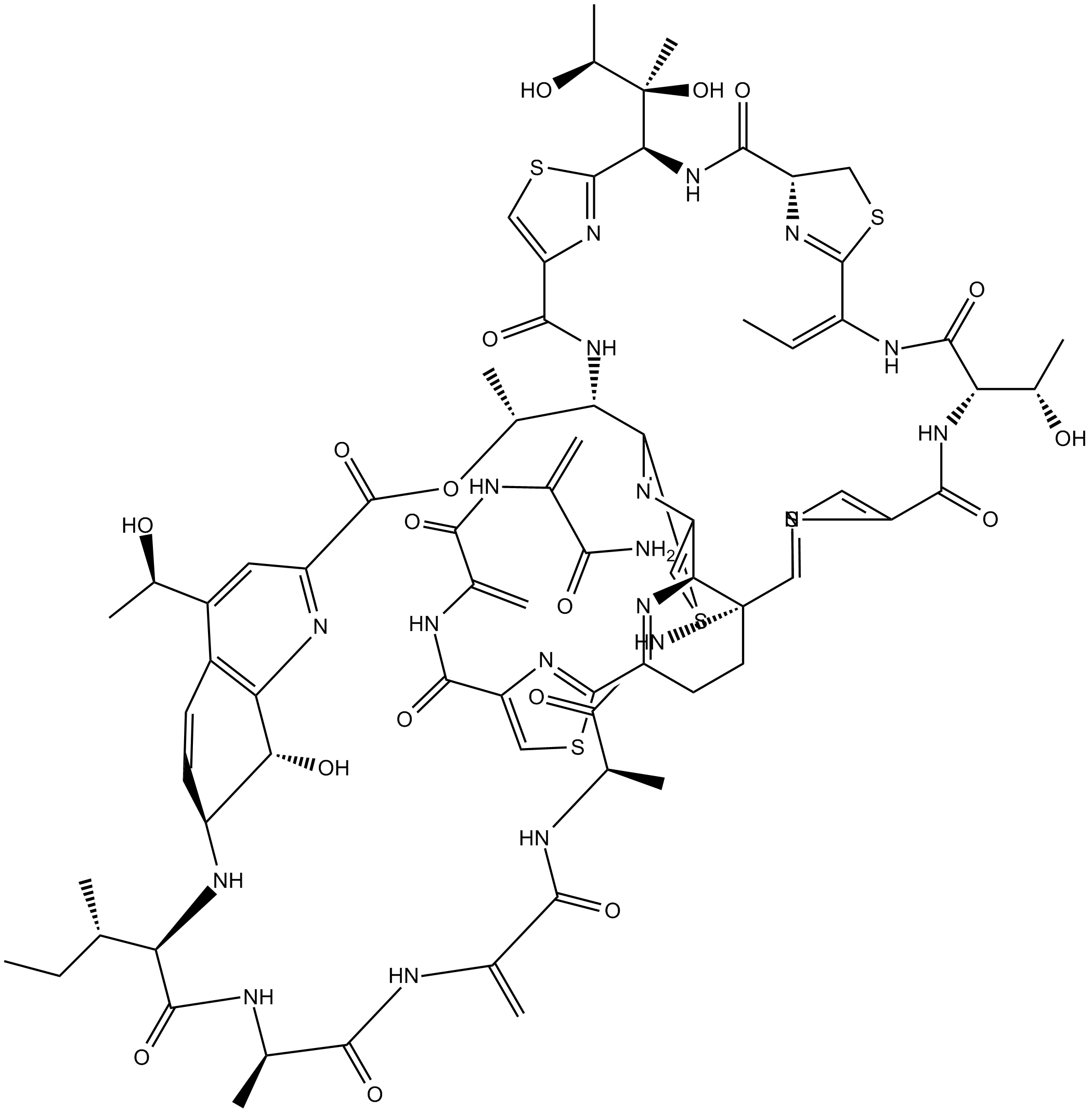 Thiostrepton Chemical Structure