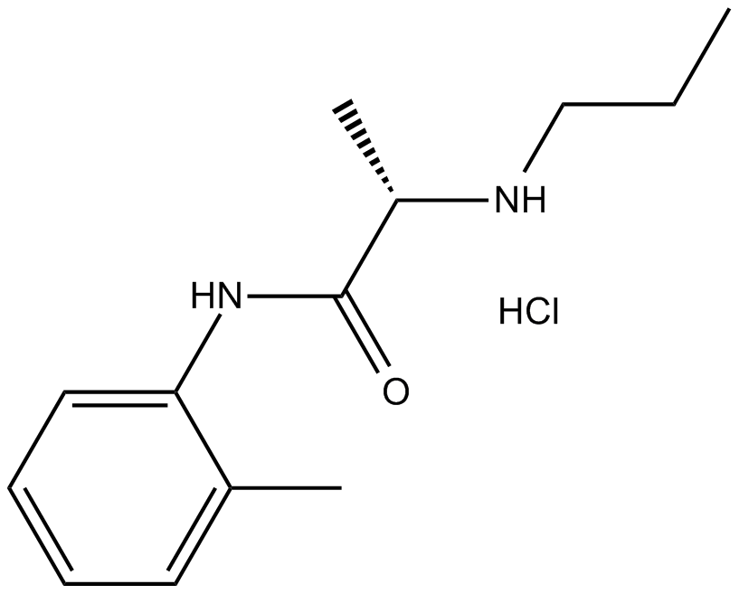 Prilocaine hydrochloride Chemical Structure