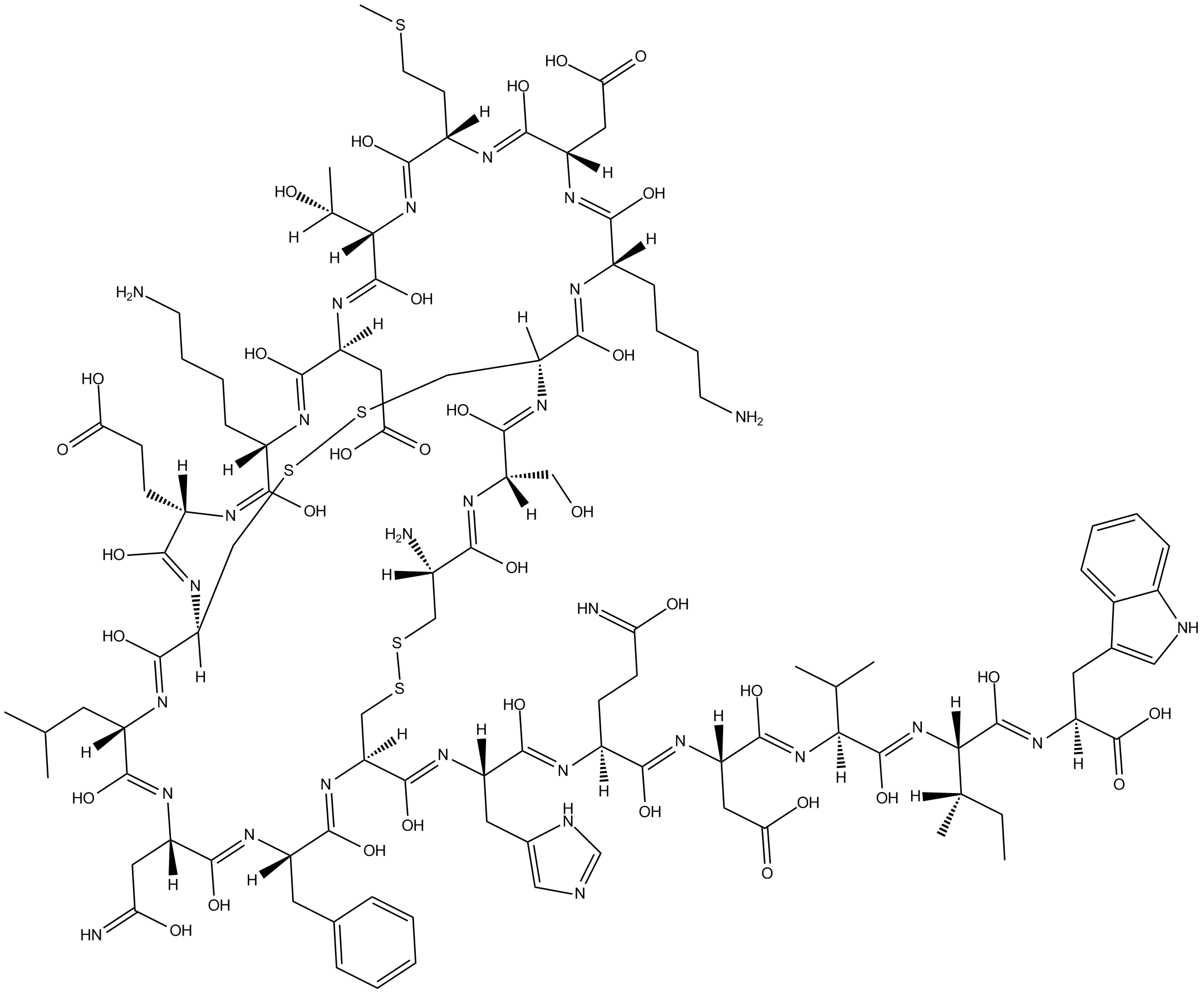 Sarafotoxin S6a Chemical Structure