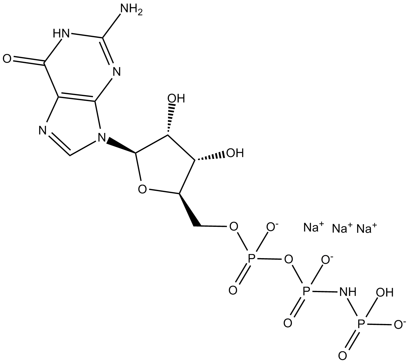 Guanylyl Imidodiphosphate Chemical Structure