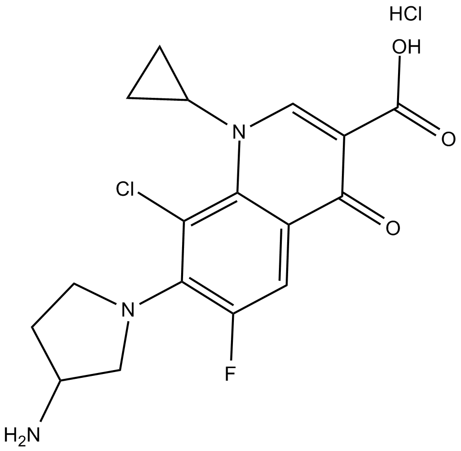 Clinafloxacin (hydrochloride) Chemical Structure
