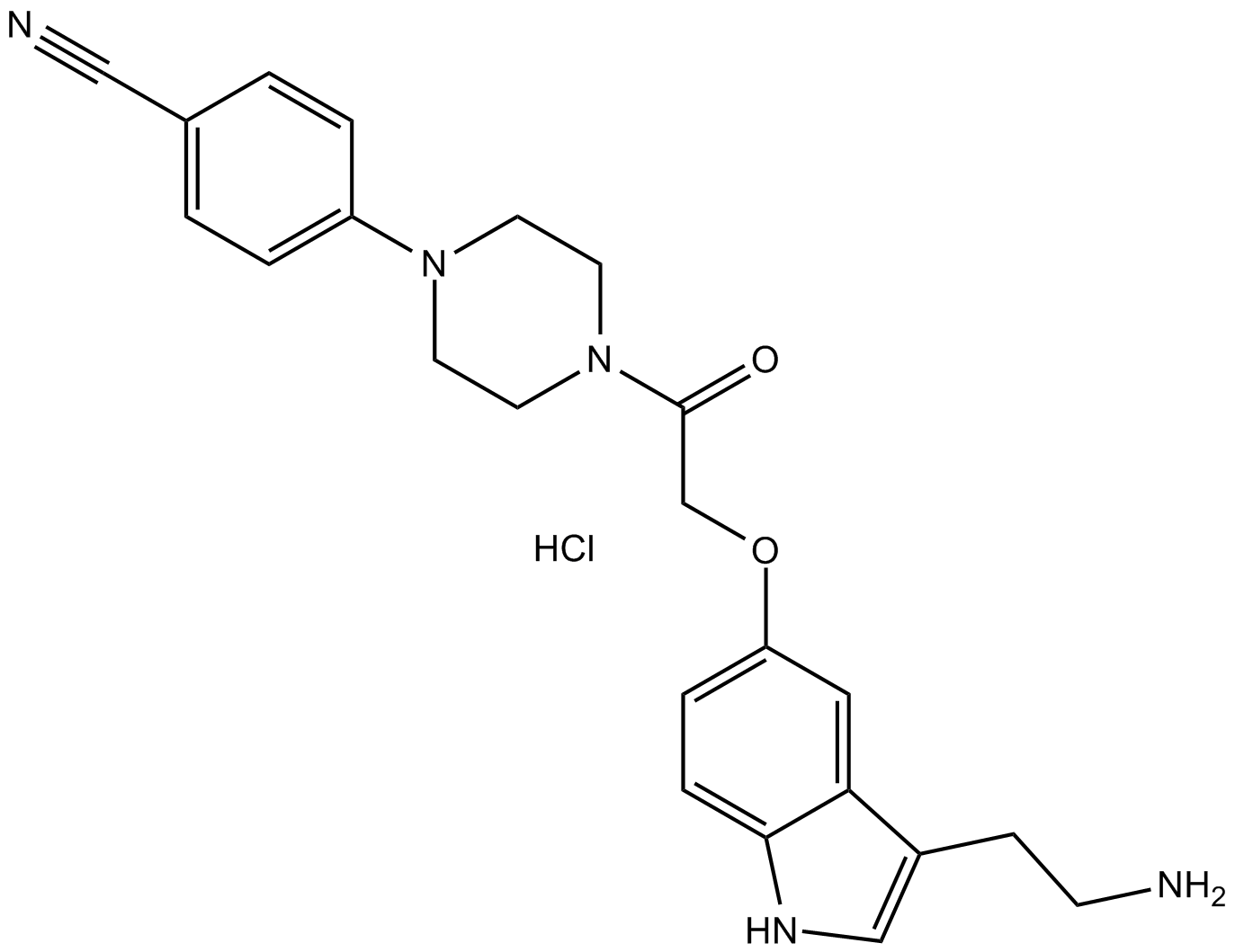 Donitriptan hydrochloride Chemical Structure