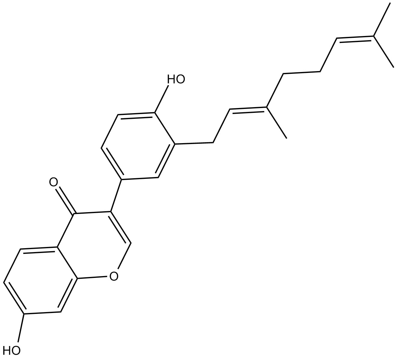 Corylifol A Chemical Structure