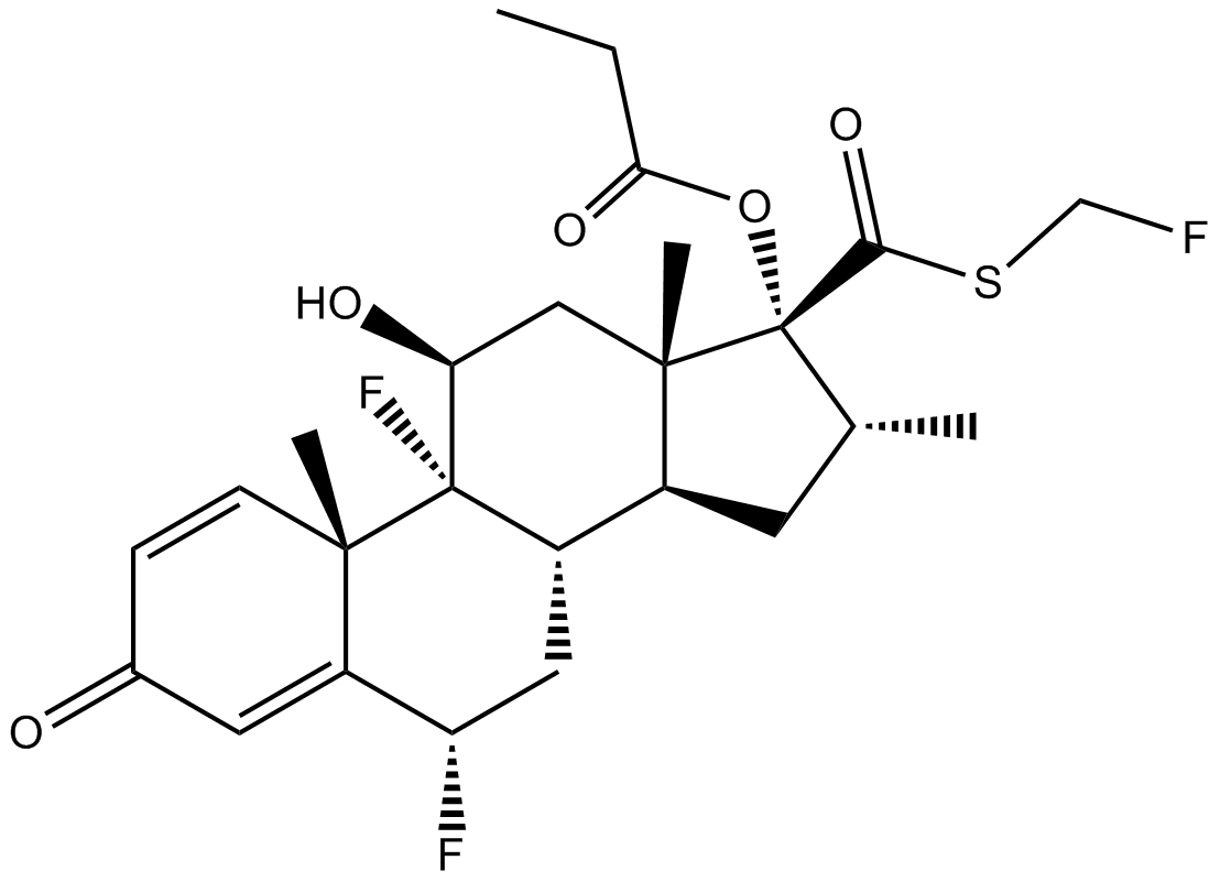 Fluticasone propionate Chemical Structure