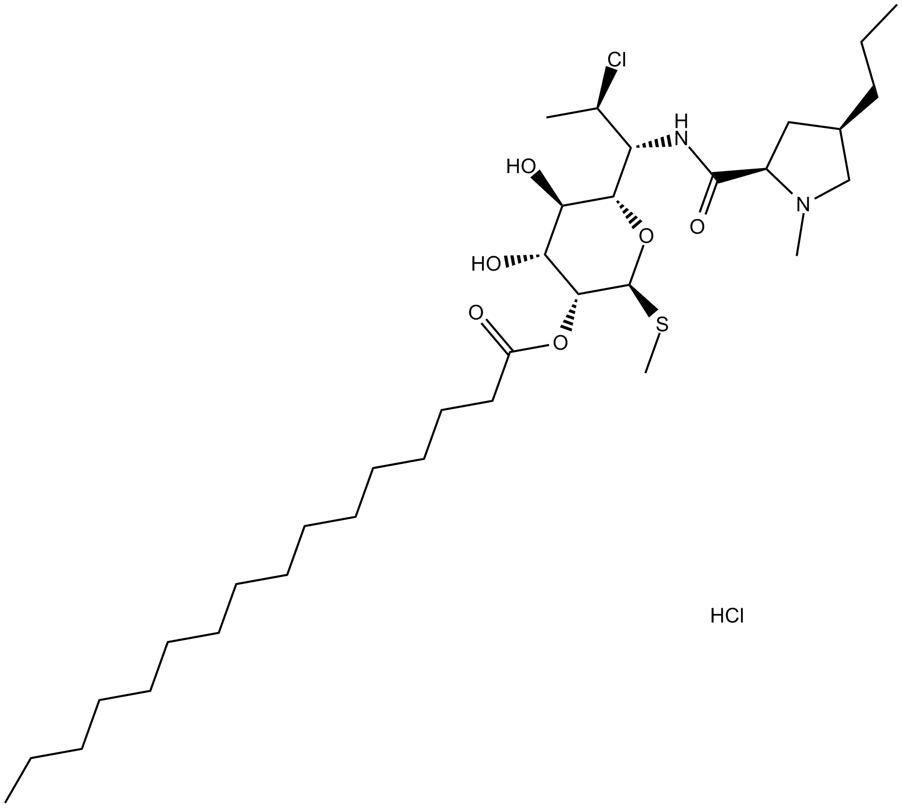 Clindamycin palmitate HCl Chemical Structure