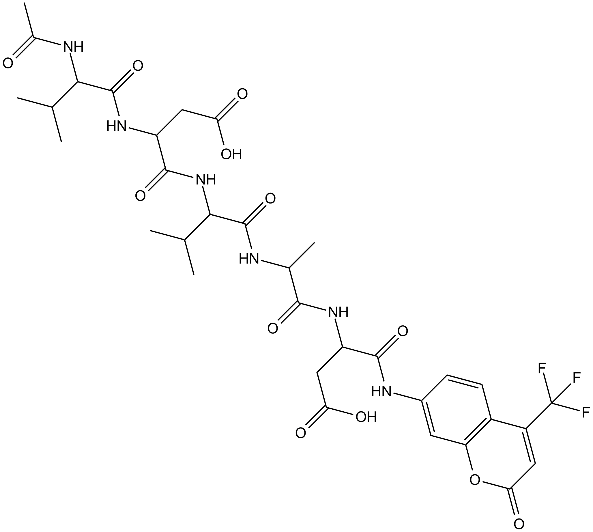 Ac-VDVAD-AFC Chemical Structure