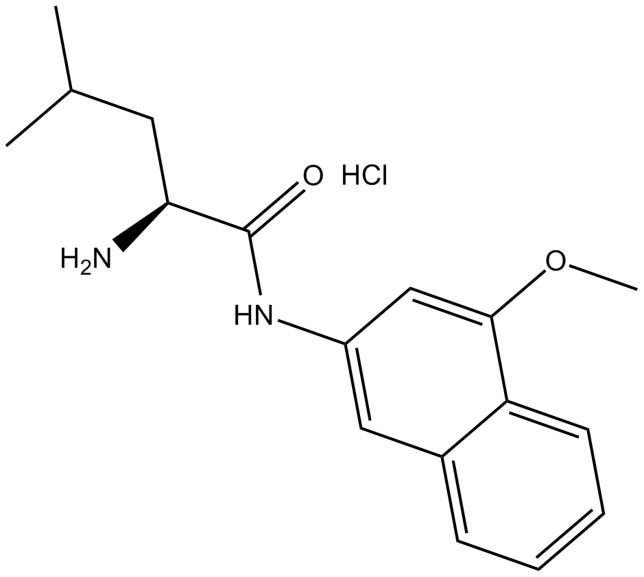 L-Leucine 4-methoxy-β-naphthylamide (hydrochloride) Chemical Structure