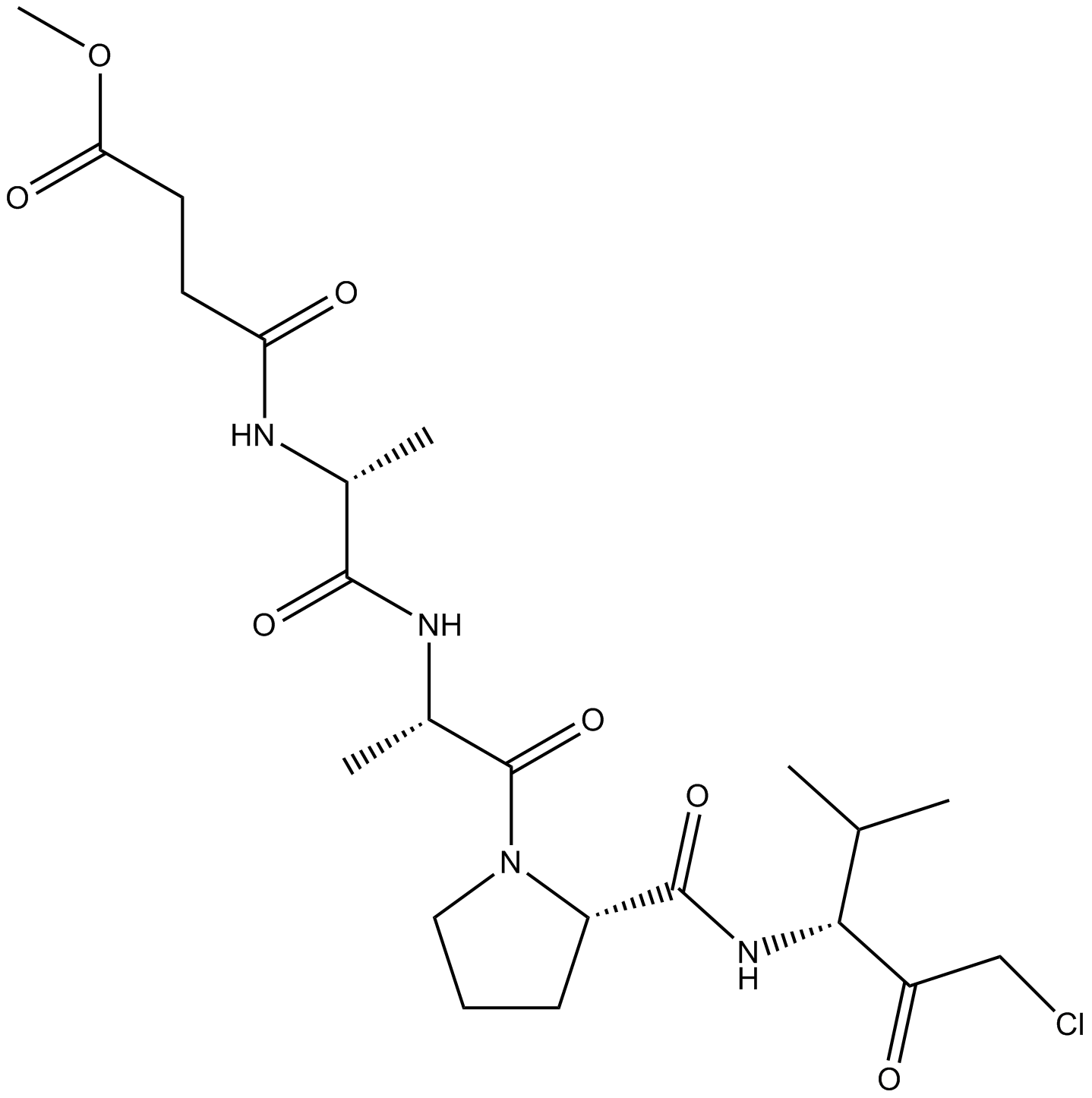 Elastase Inhibitor, SPCK Chemical Structure
