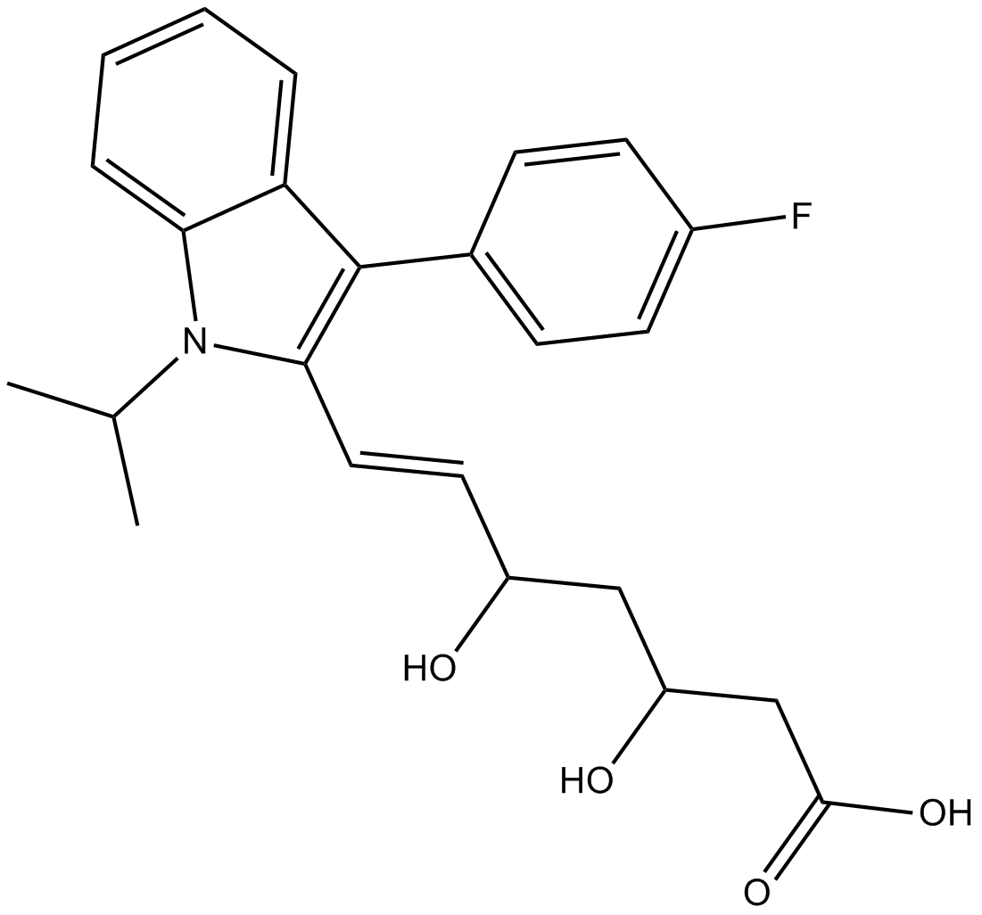 Fluvastatin Chemical Structure