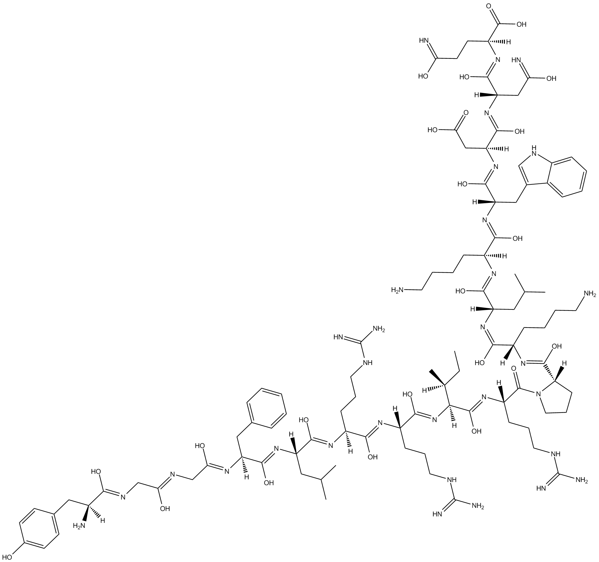 Dynorphin A Chemical Structure