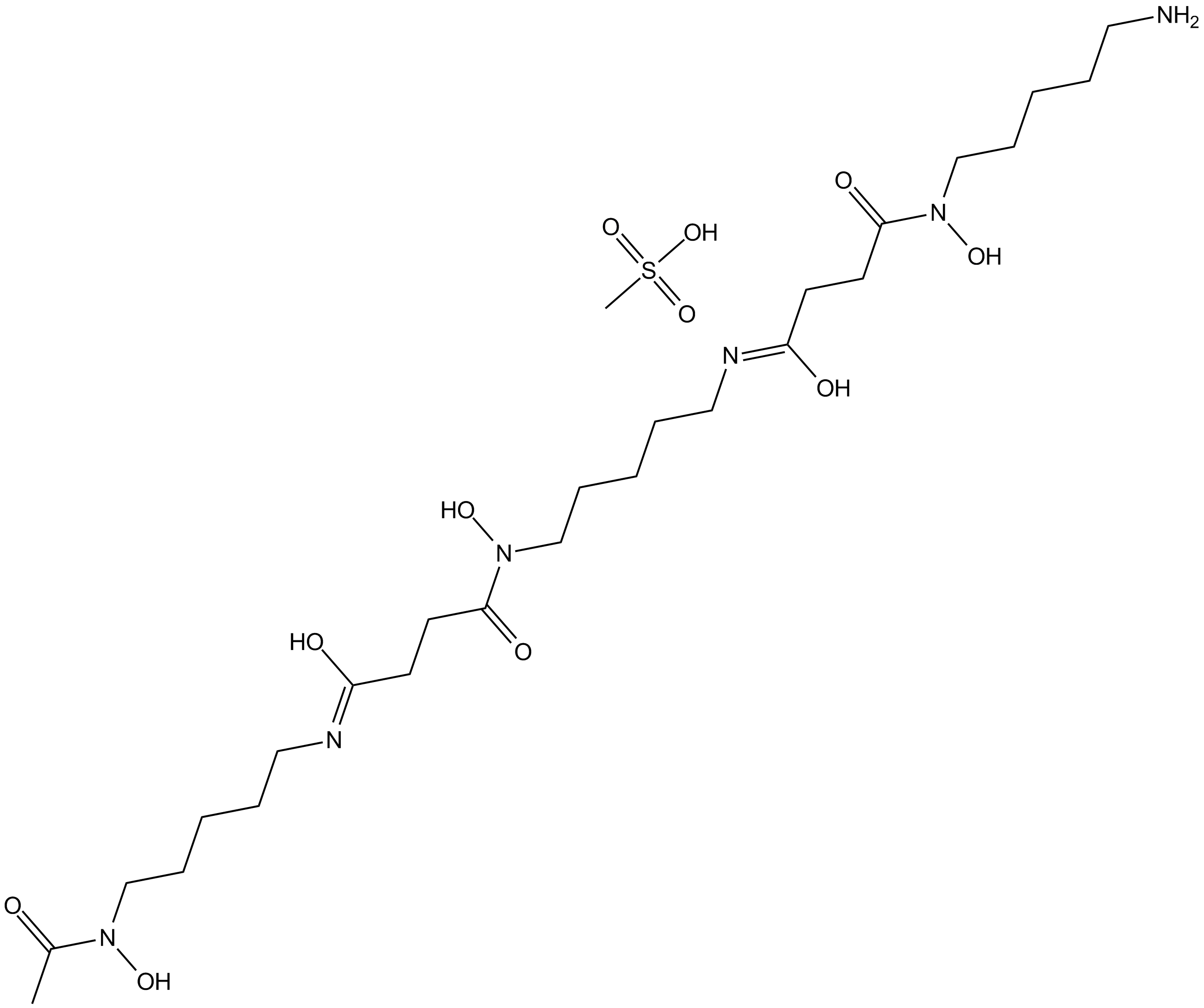 Deferoxamine mesylate Chemical Structure