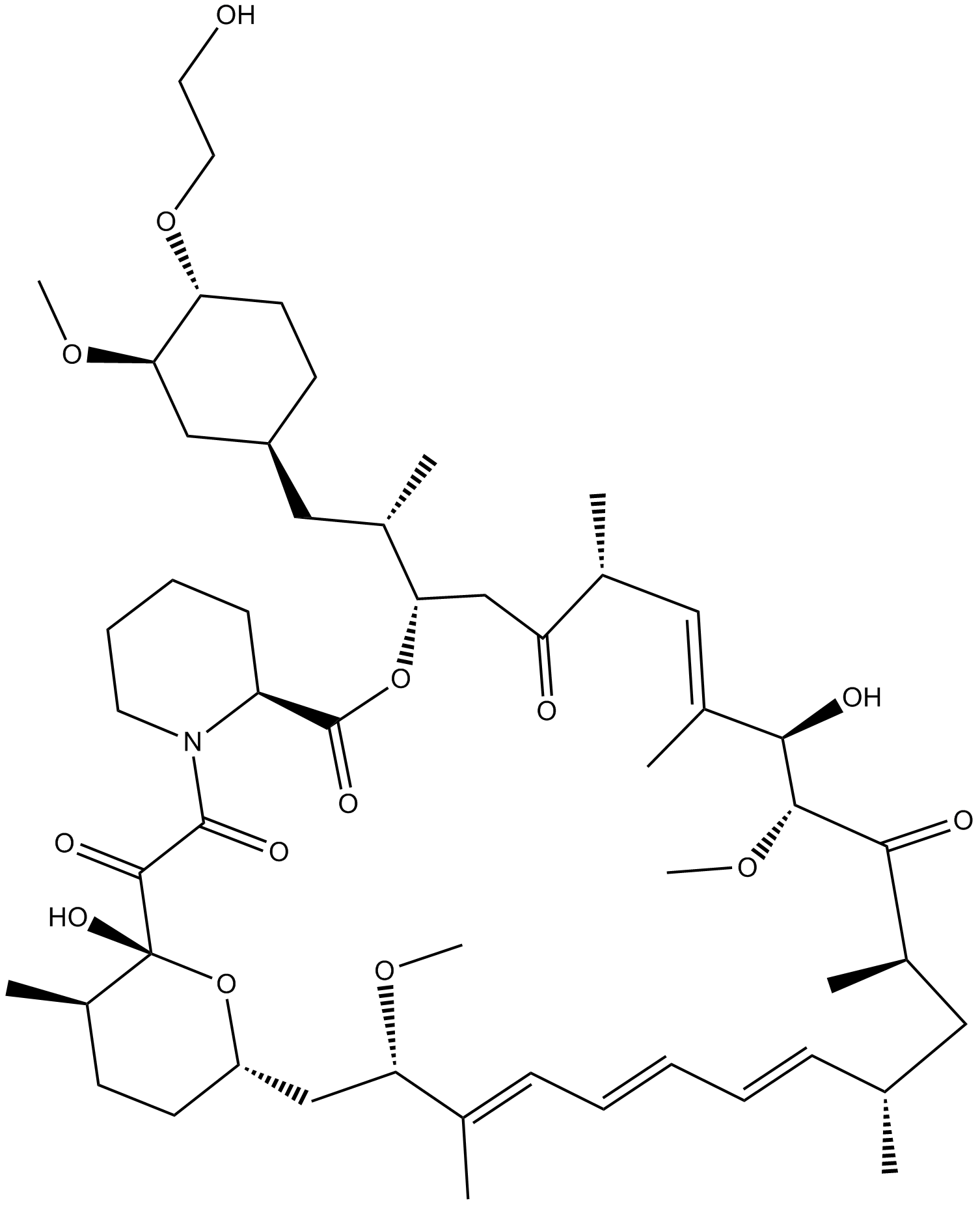 Everolimus (RAD001) Chemical Structure