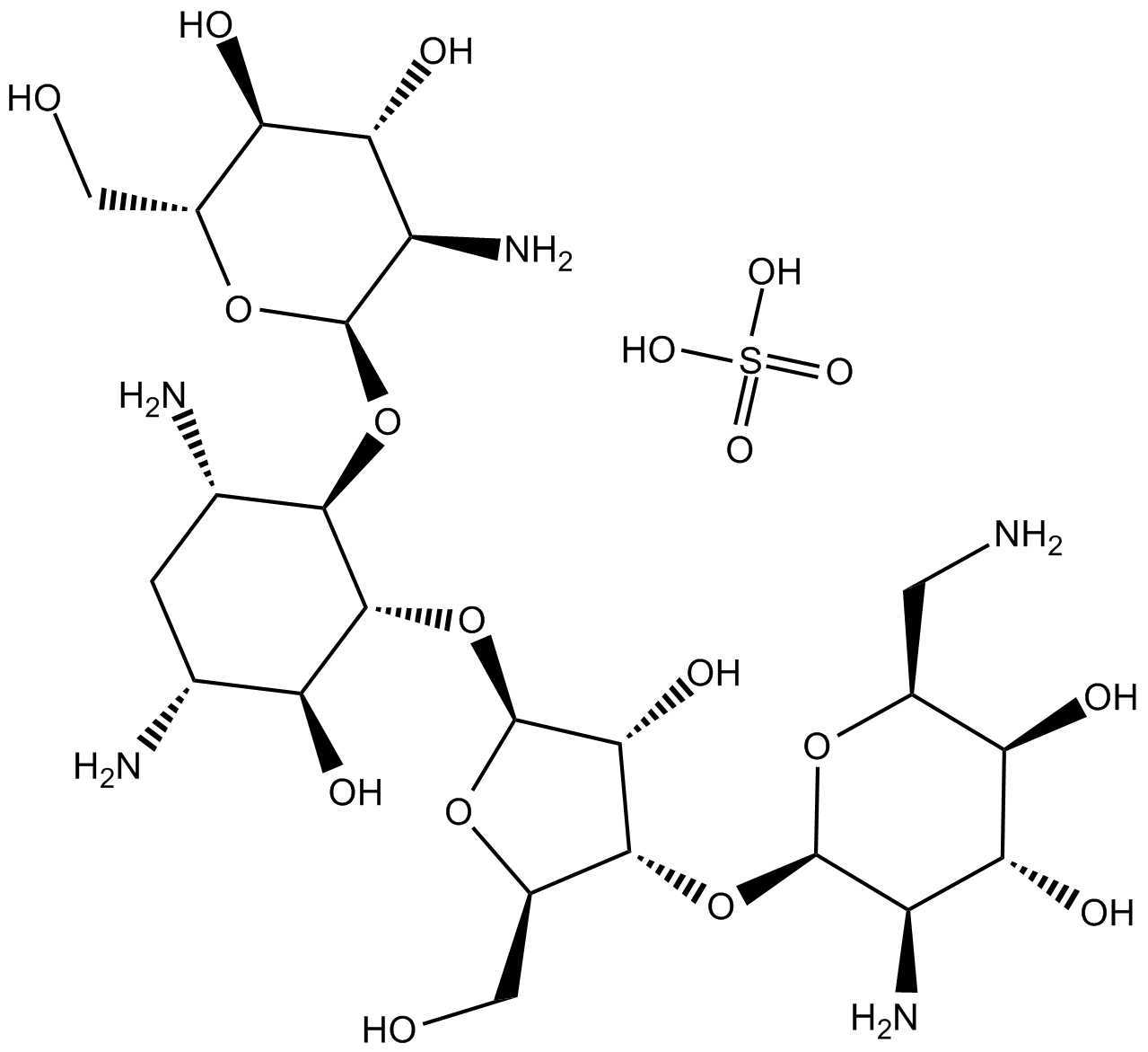 Paromomycin Sulfate Chemical Structure
