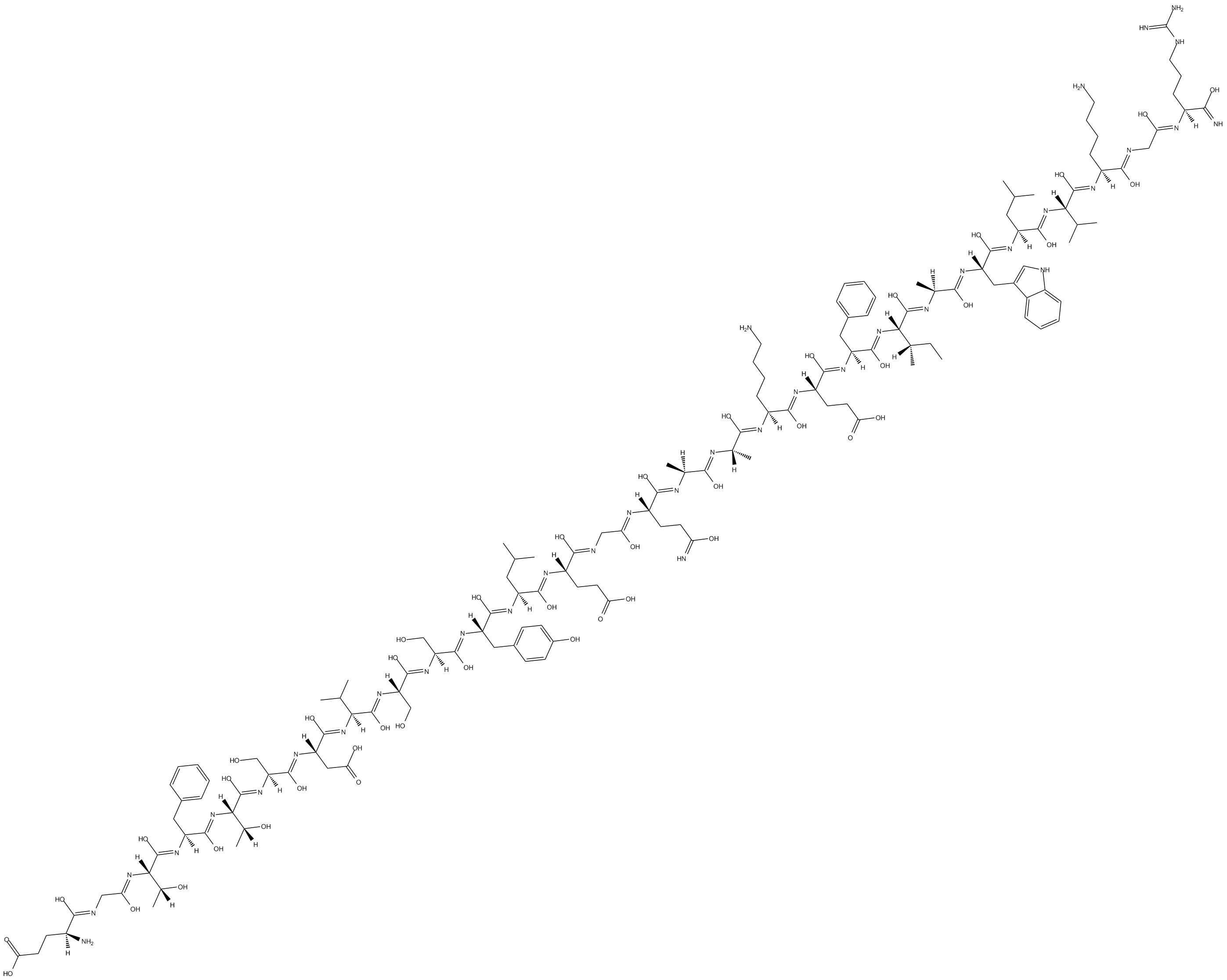 GLP-1 (9-36) amide Chemical Structure