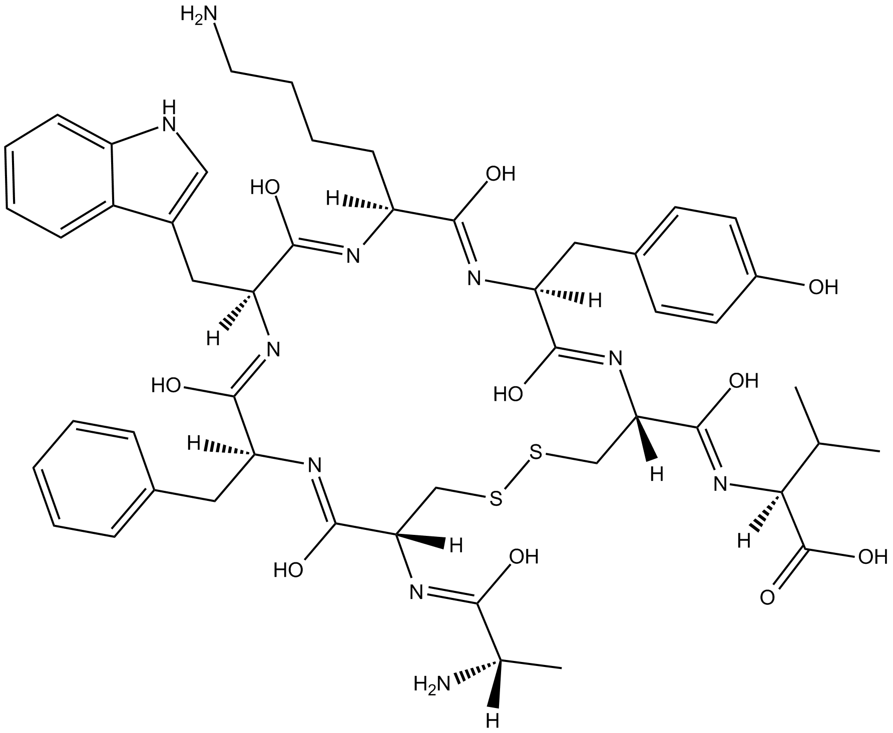 Urotensin II-related peptide Chemical Structure