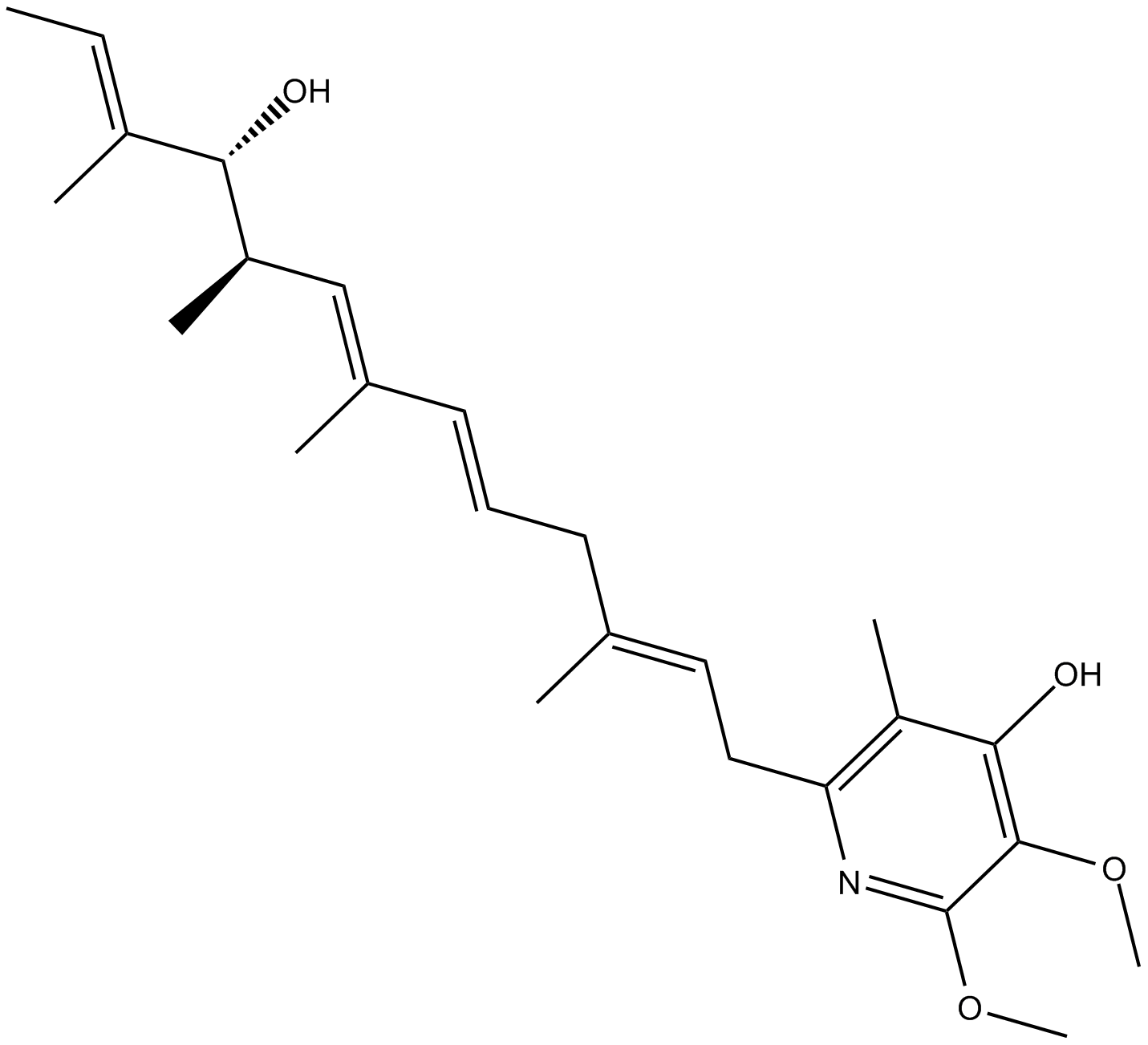 Piericidin A Chemical Structure