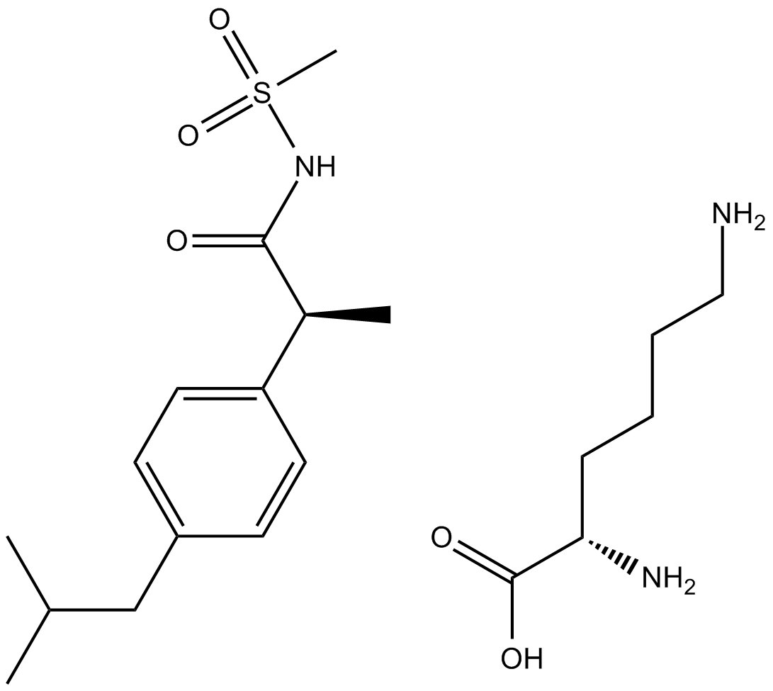 Reparixin L-lysine salt Chemical Structure