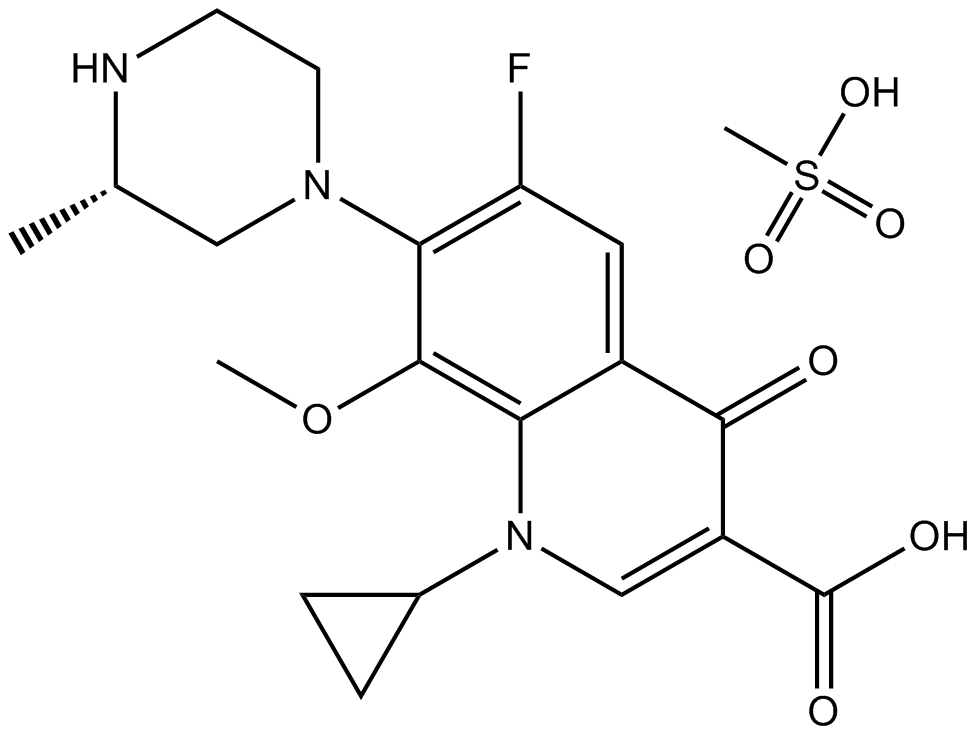 Gatifloxacin mesylate Chemical Structure