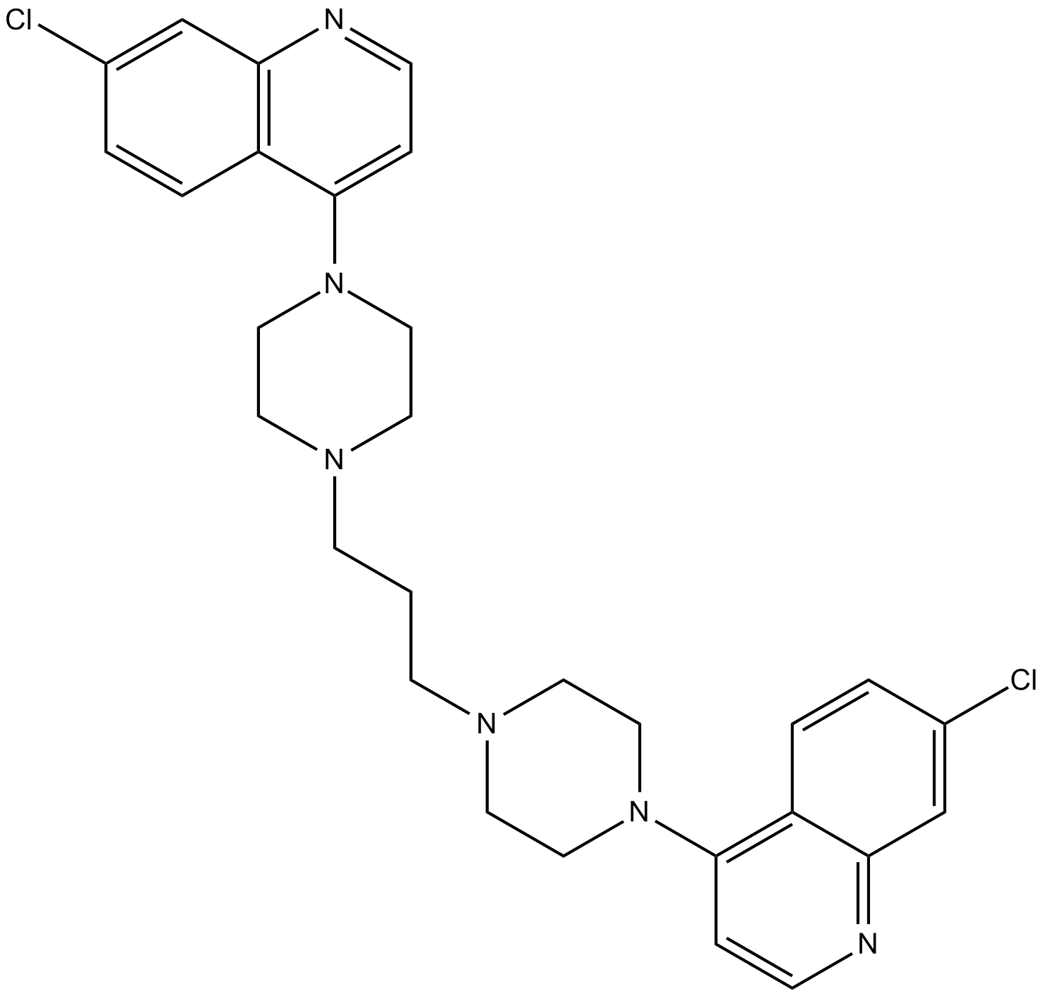 Piperaquine Chemical Structure