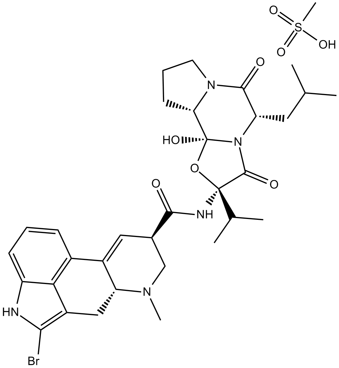 Bromocriptine mesylate Chemical Structure